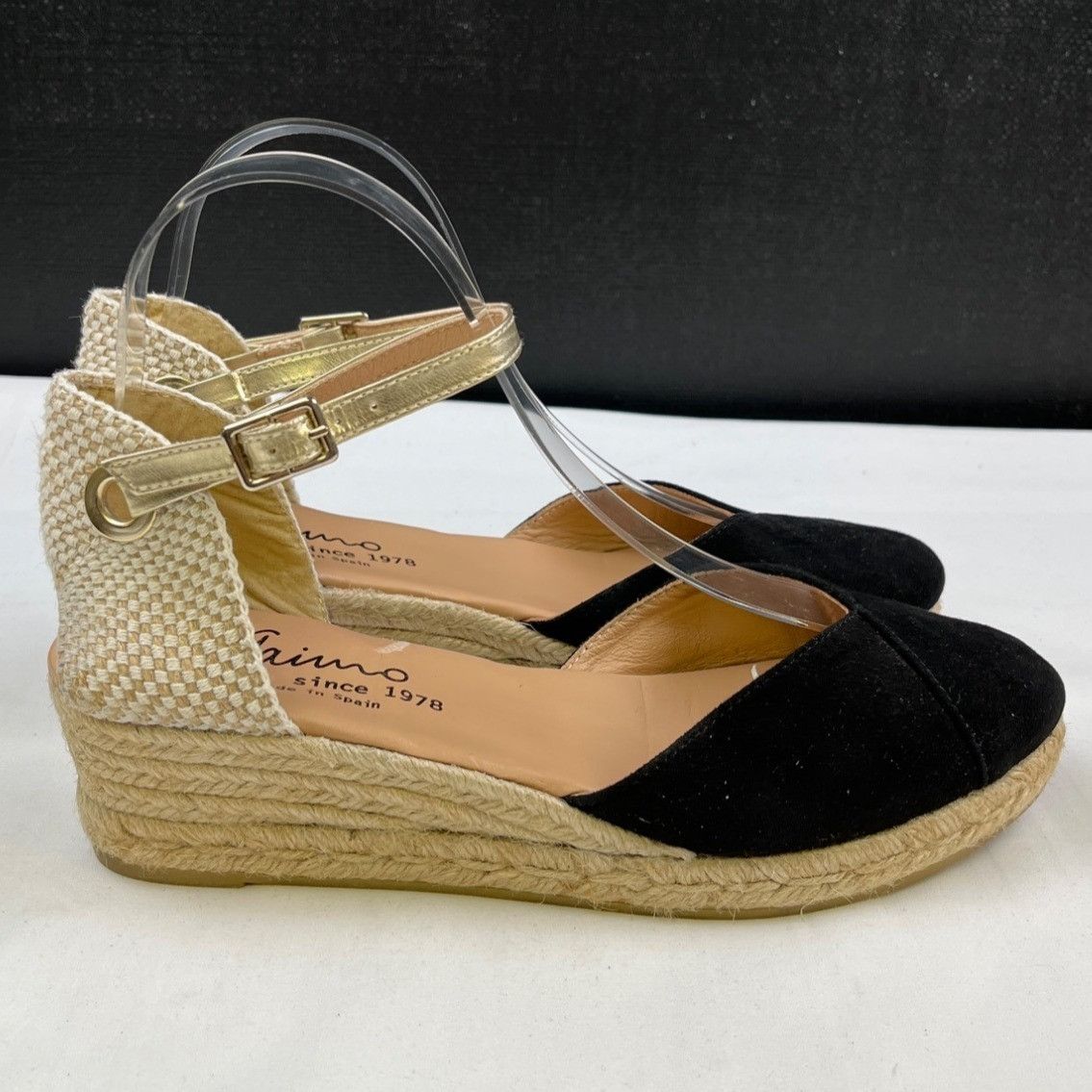 Other Gaimo Women's Black/Cream Shoes/Espadrilles Sz 40 SKU 4622 Size US 10 / IT 40 - 4 Thumbnail