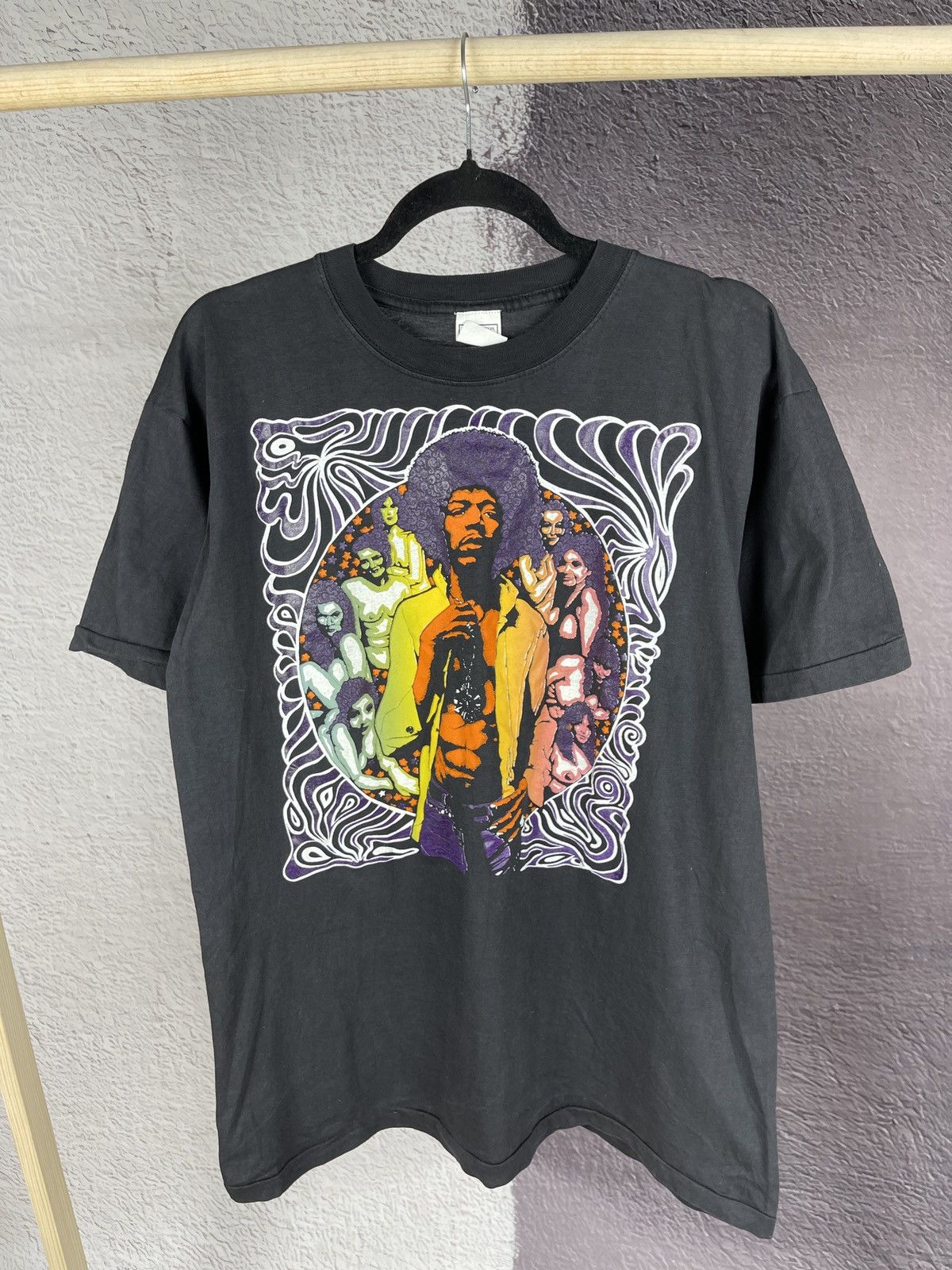 Band Tees Vintage 90s Jimi Hendrix single stitch band tee shirt Size US XL / EU 56 / 4 - 2 Thumbnail
