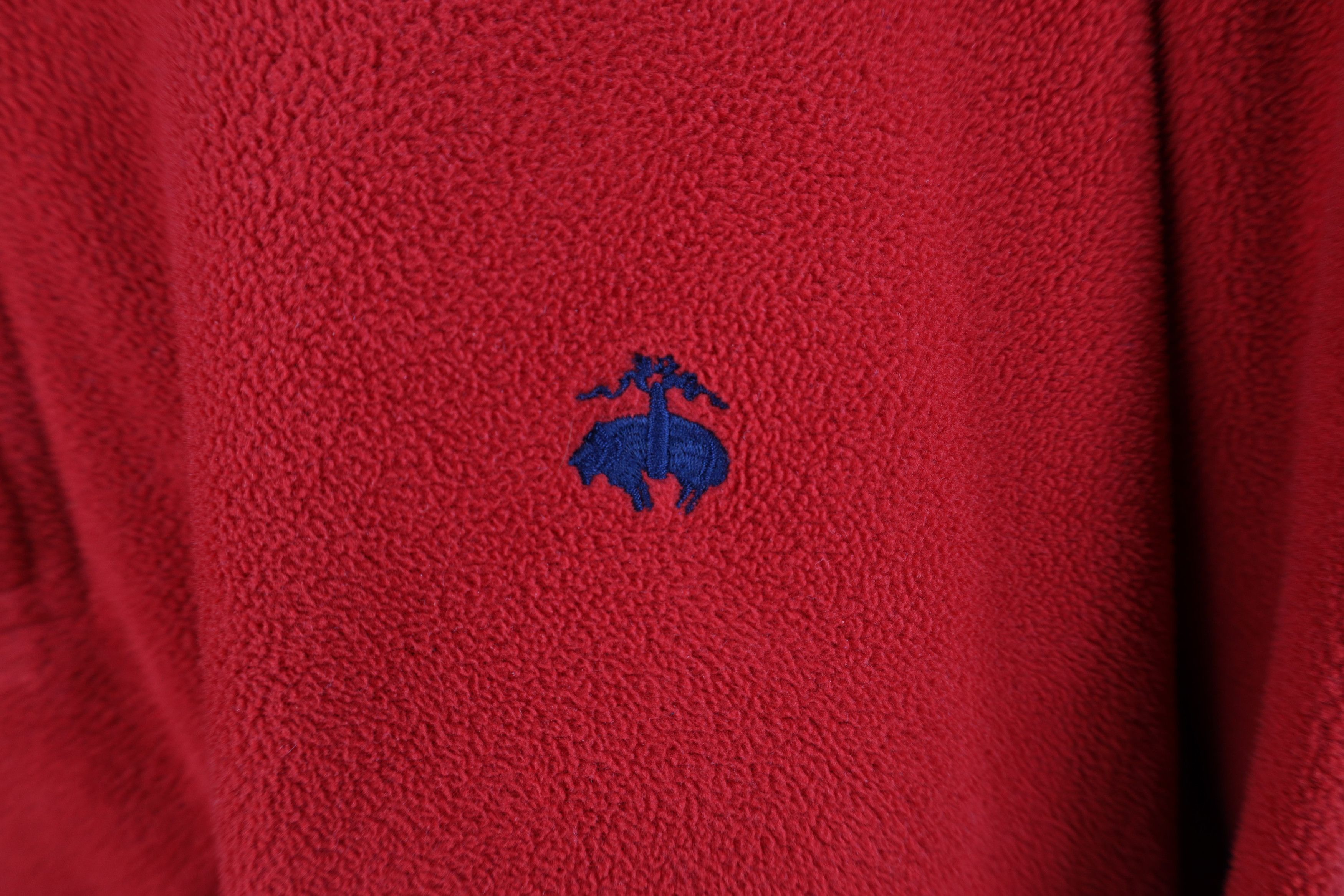 Brooks Brothers Vintage Brooks Brothers Fleece Half Zip Pullover Sweater Red Size US XXL / EU 58 / 5 - 4 Thumbnail