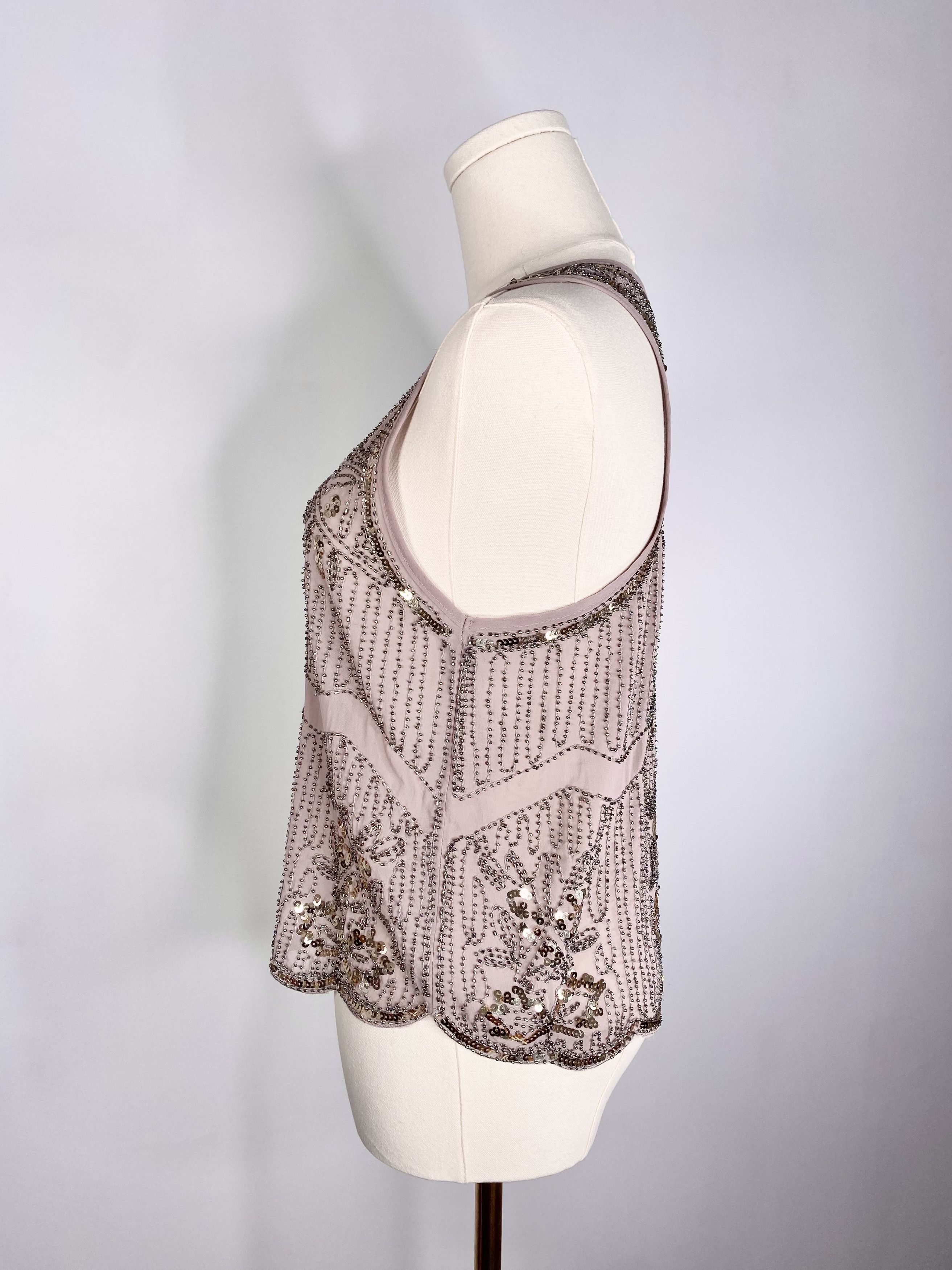 Dolls Kill Revamped by Sirens - Grey beaded camisole Size S / US 4 / IT 40 - 7 Thumbnail
