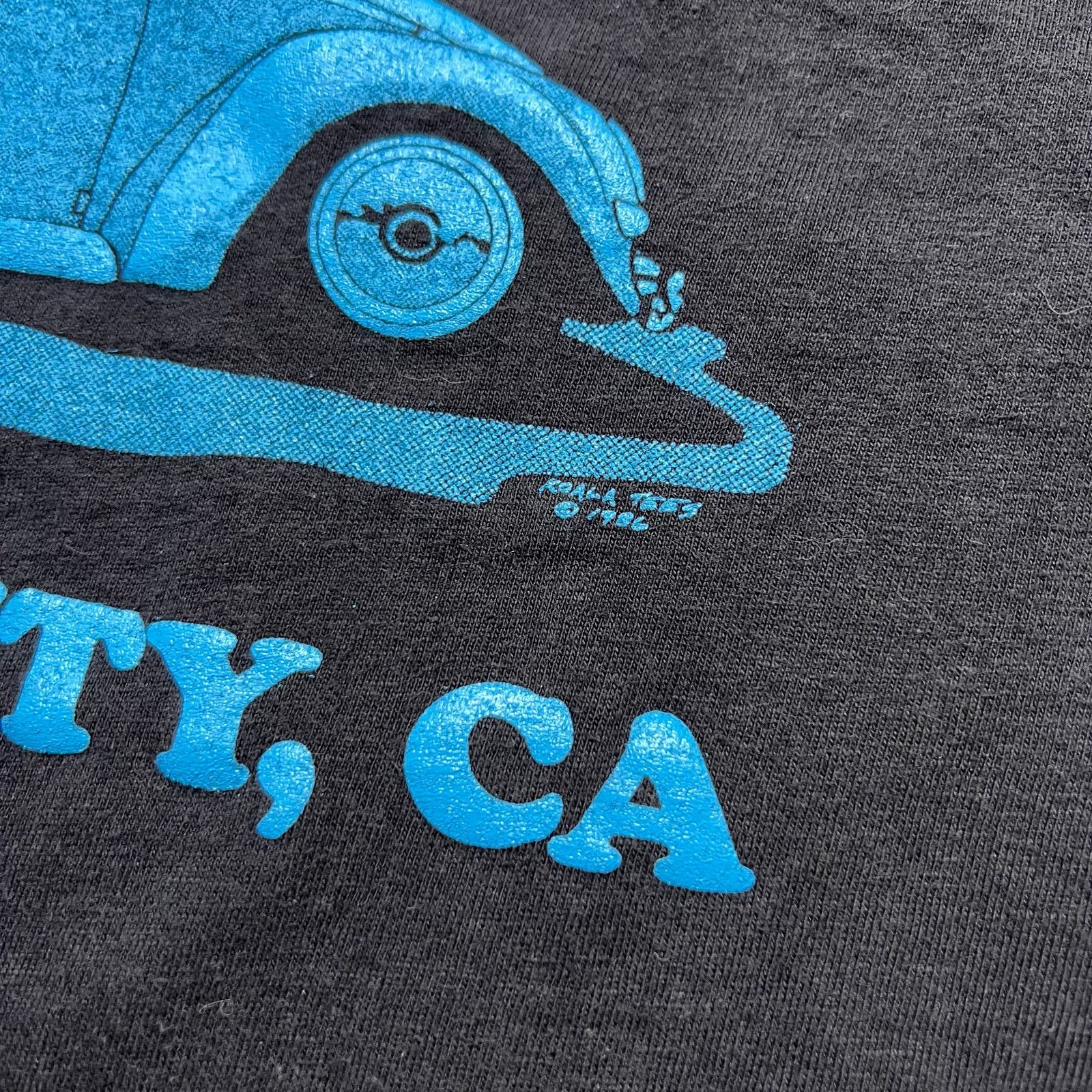 Hanes Vintage 80s Buggy Works VW Beetle T Shirt Redwood City CA L Size US L / EU 52-54 / 3 - 4 Thumbnail