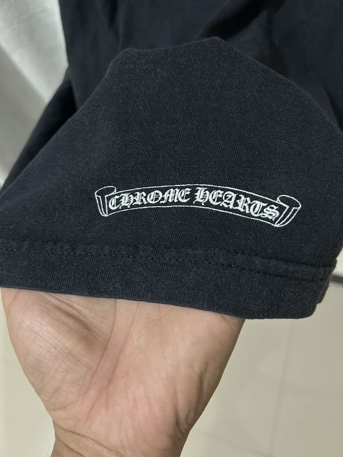 Chrome Hearts Chrome Hearts Tonal Plus Hollywood Logo Tshirt Black Size US M / EU 48-50 / 2 - 2 Thumbnail