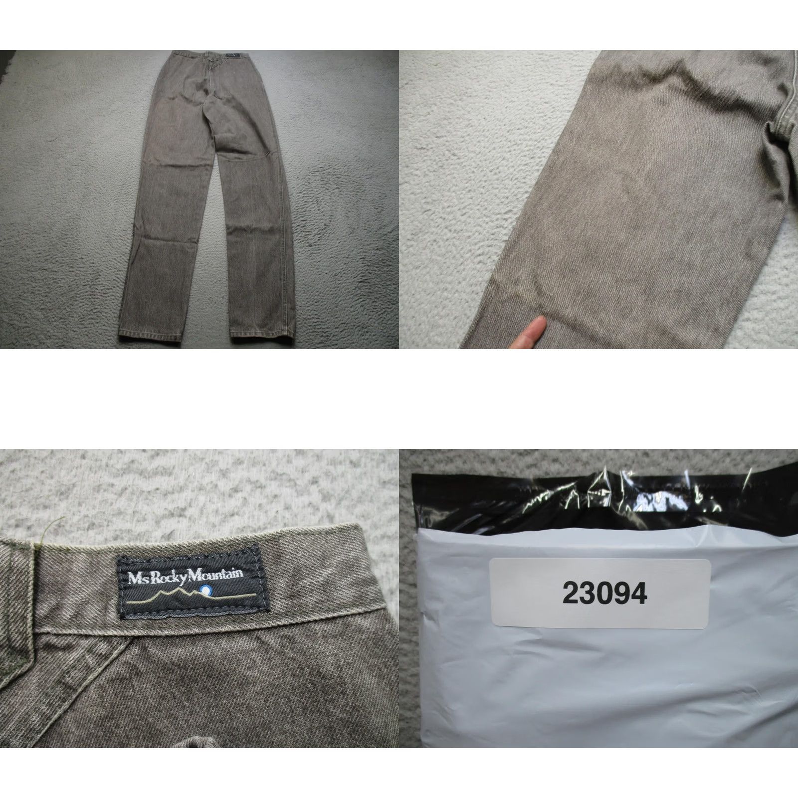 Vintage VINTAGE Ms Rocky Mountain Jeans Juniors 11/12 Gray High Rise Straight Denim Size 32" / US 10 / IT 46 - 9 Thumbnail