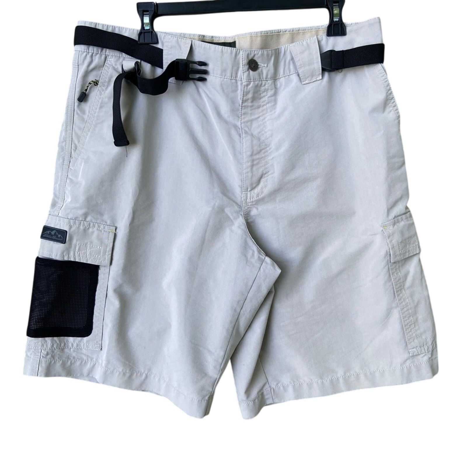 Eddie Bauer Eddie Bauer Mens Size 35 PolyCotton Hiking Shorts w Pockets Size US 35 - 1 Thumbnail