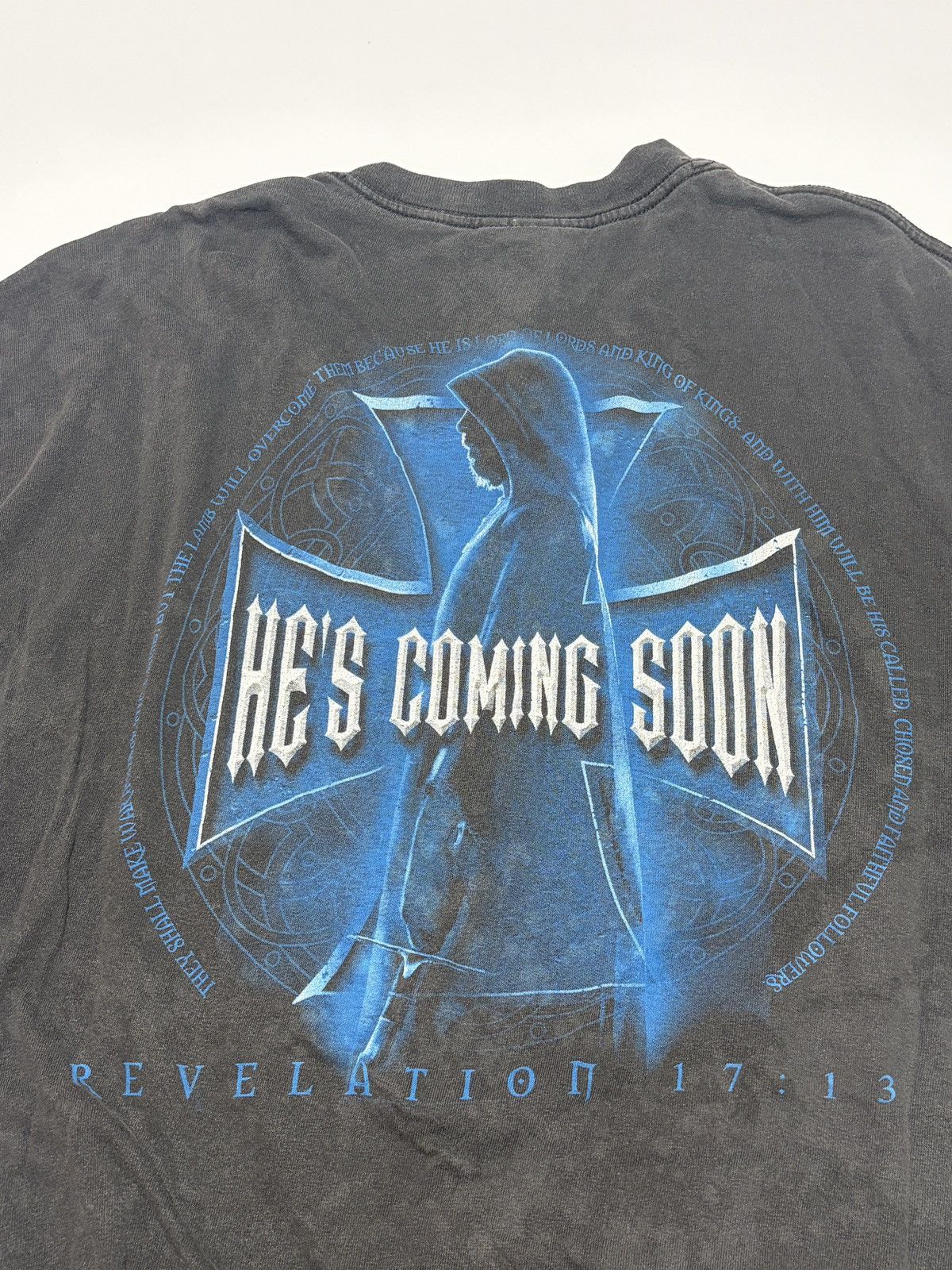 Vintage Vintage Jesus Tee Revelation 17:13 with westchoppers cross Size US XL / EU 56 / 4 - 3 Thumbnail