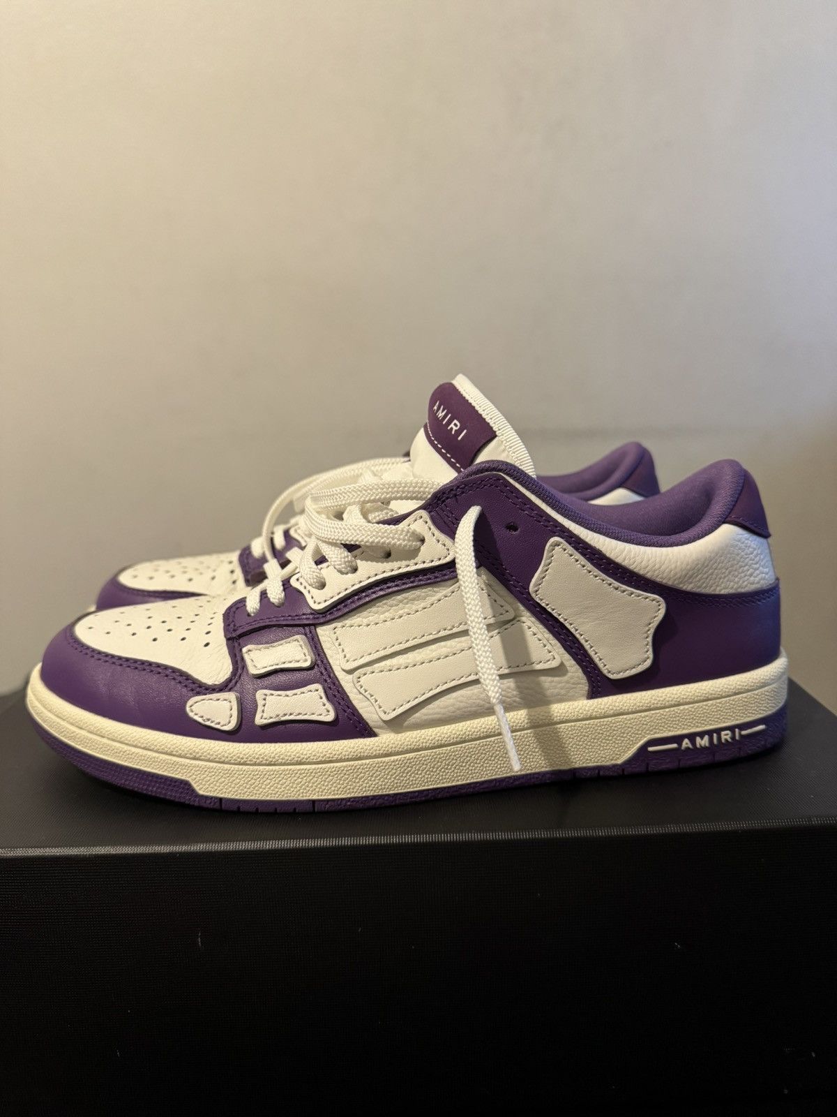 Amiri Amiri Skel Top “Purple White” Size US 9 / EU 42 - 1 Thumbnail