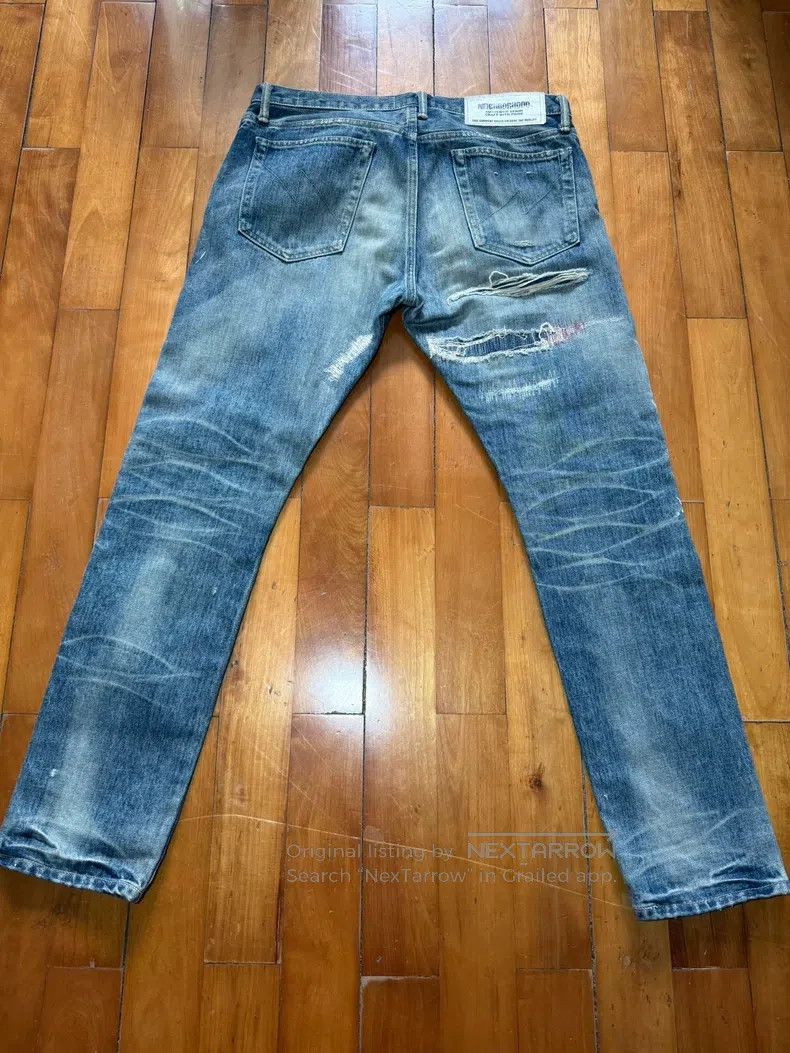 Neighborhood Neighborhood size M King Denim Jeans, Washed Patch Version Size US 27 - 3 Thumbnail