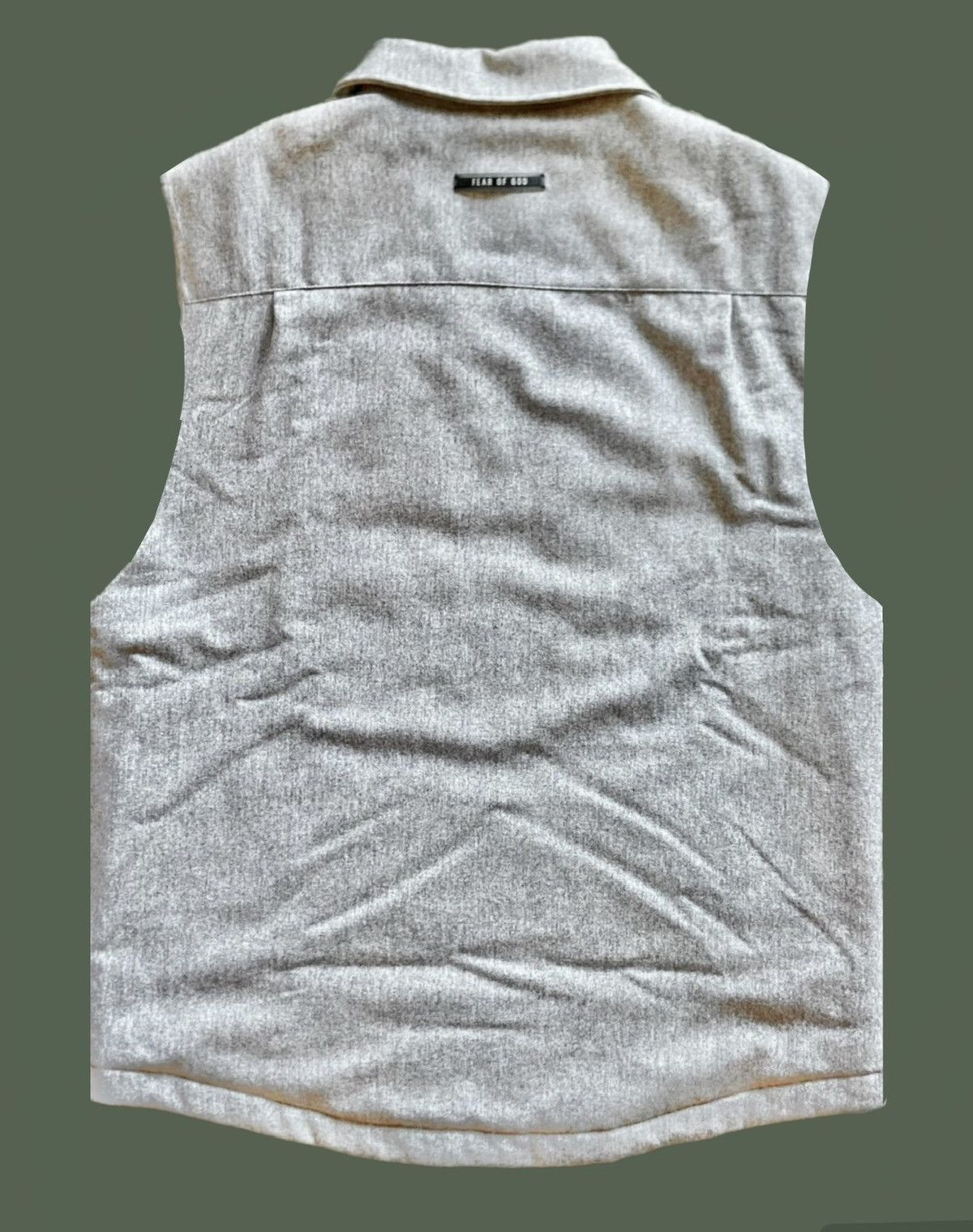 FEAR OF GOD⚡️Sixth Collection gray wool button vest size M