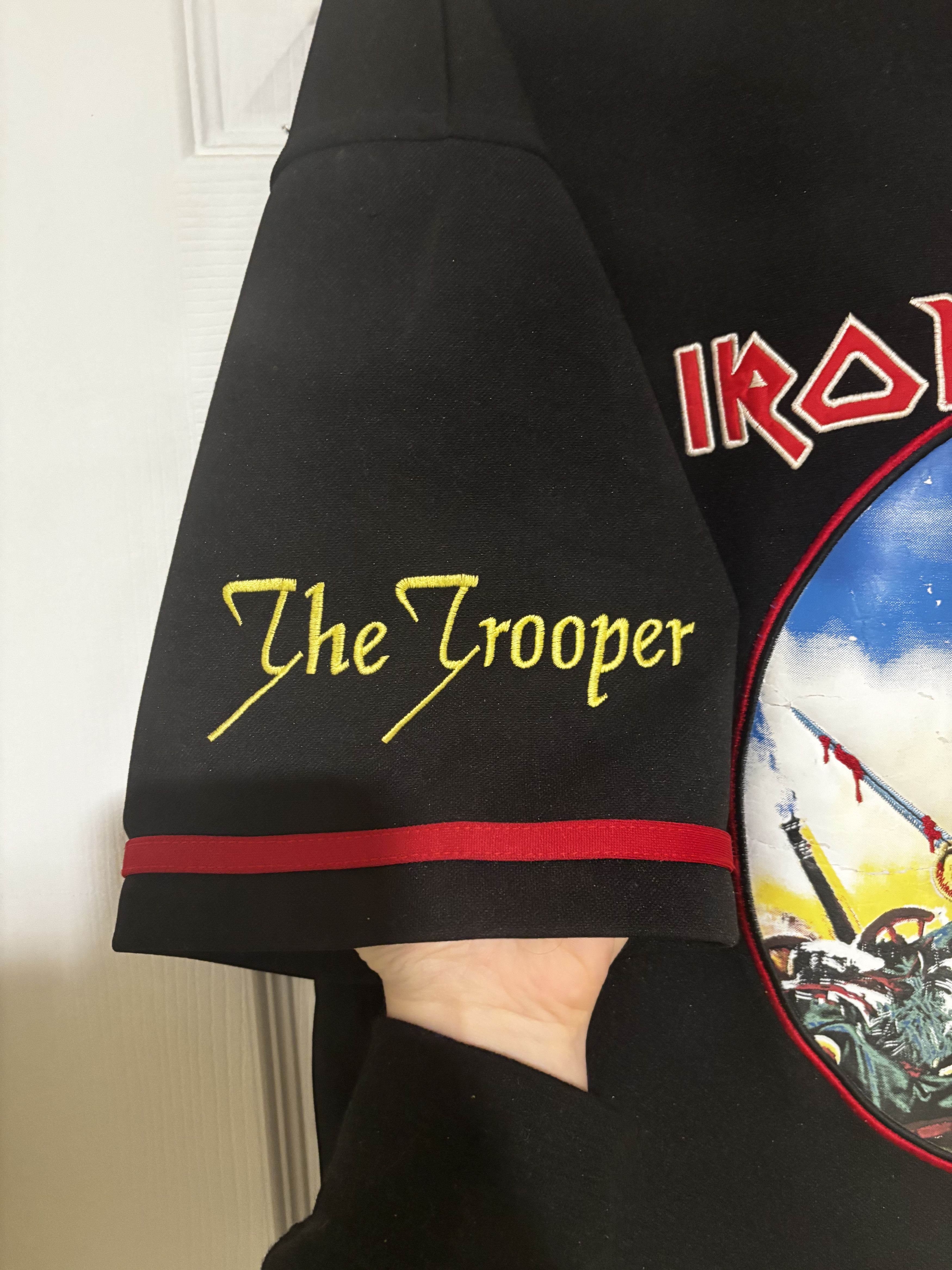 Bravado × Iron Maiden Iron Maiden THE TROOPER Baseball Jersey Button up Size US L / EU 52-54 / 3 - 3 Thumbnail