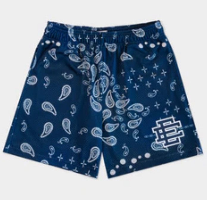 Eric Emanuel Eric Emanuel EE navy blue paisley shorts medium Size US 30 / EU 46 - 1 Thumbnail