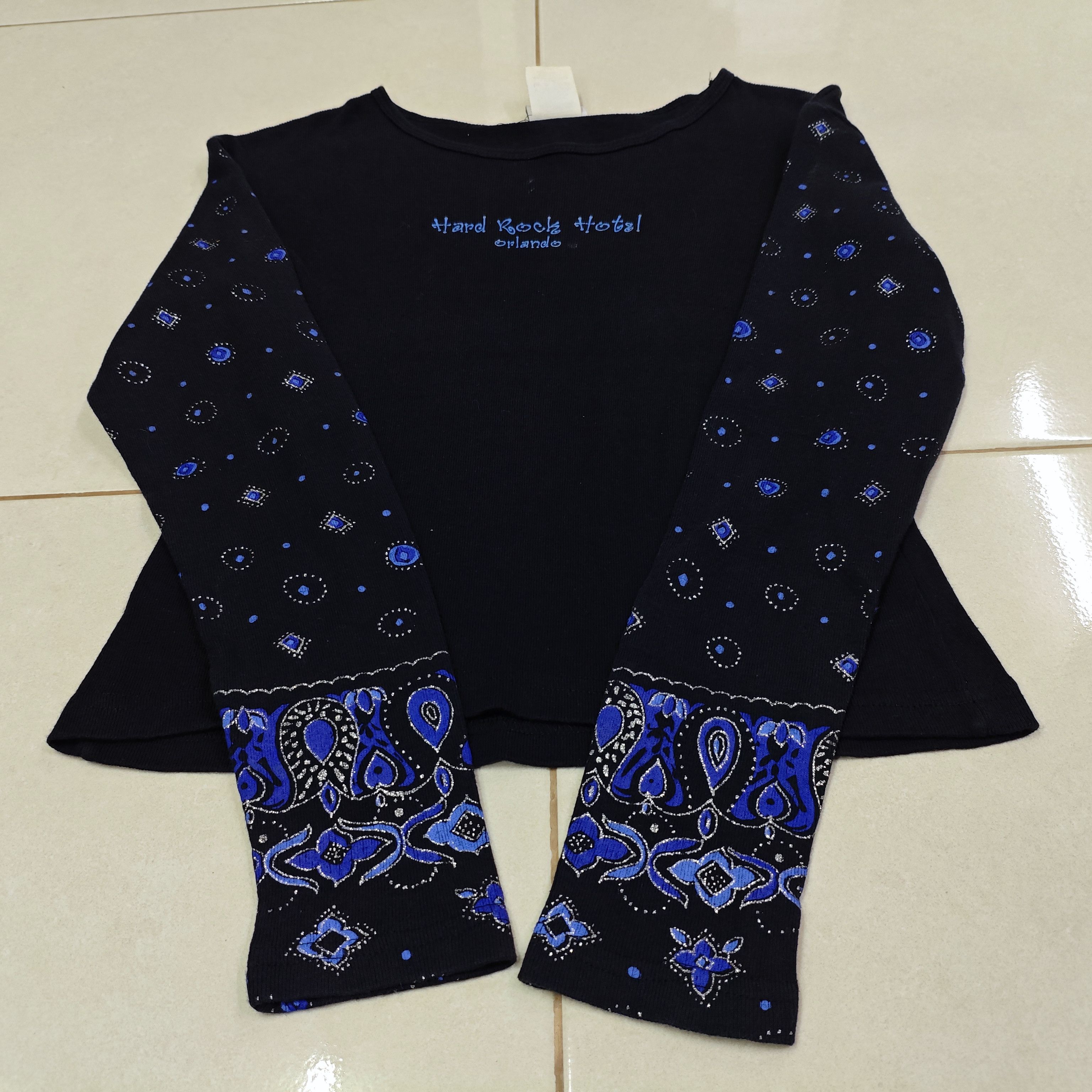 Hard Rock Cafe 90s HARD ROCK HOTEL Orlando Vintage Body Fit Paisley Tee Size S / US 4 / IT 40 - 4 Thumbnail