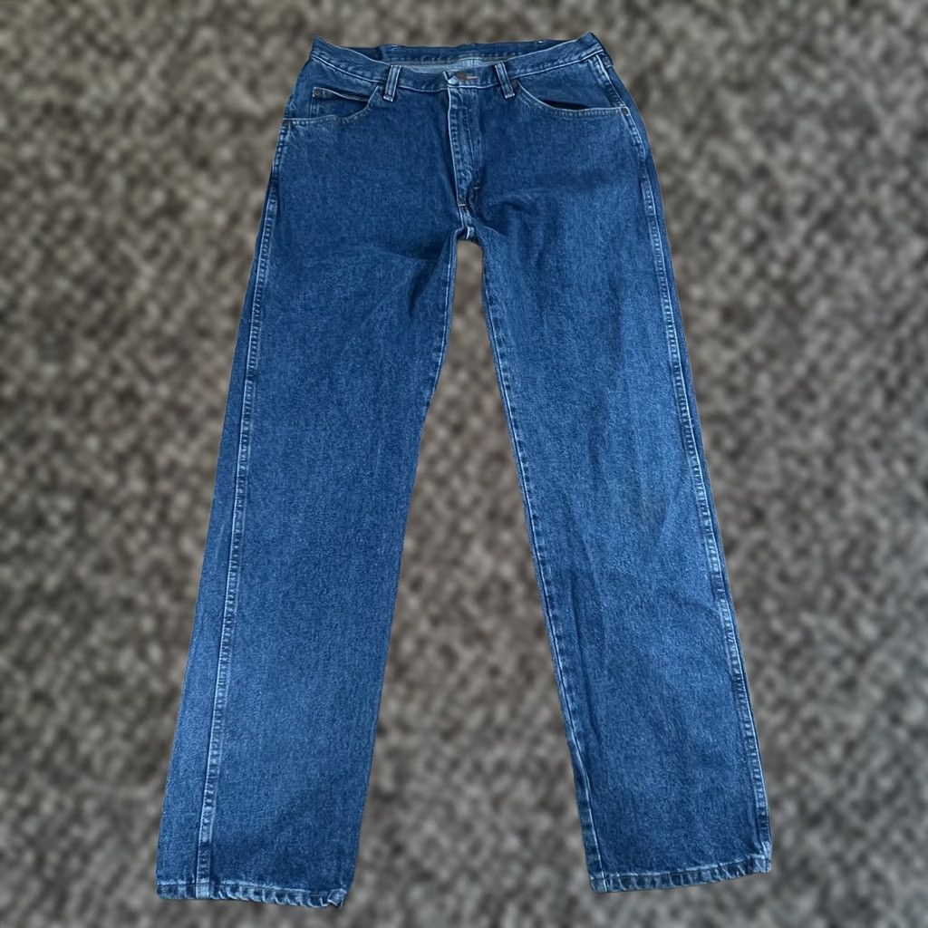 Wrangler VINTAGE Wrangler Jeans 96501DS Mens 36x34 Med Wash Western Straight Leg VTG Size US 36 / EU 52 - 1 Thumbnail