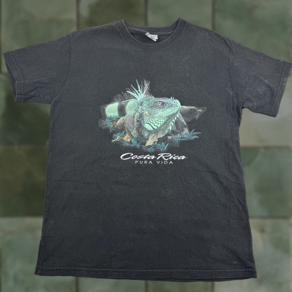 Vintage Vintage Costa Rica Shirt Adult Medium Black Iguana Animal Nature Tropical USA Size US M / EU 48-50 / 2 - 1 Thumbnail