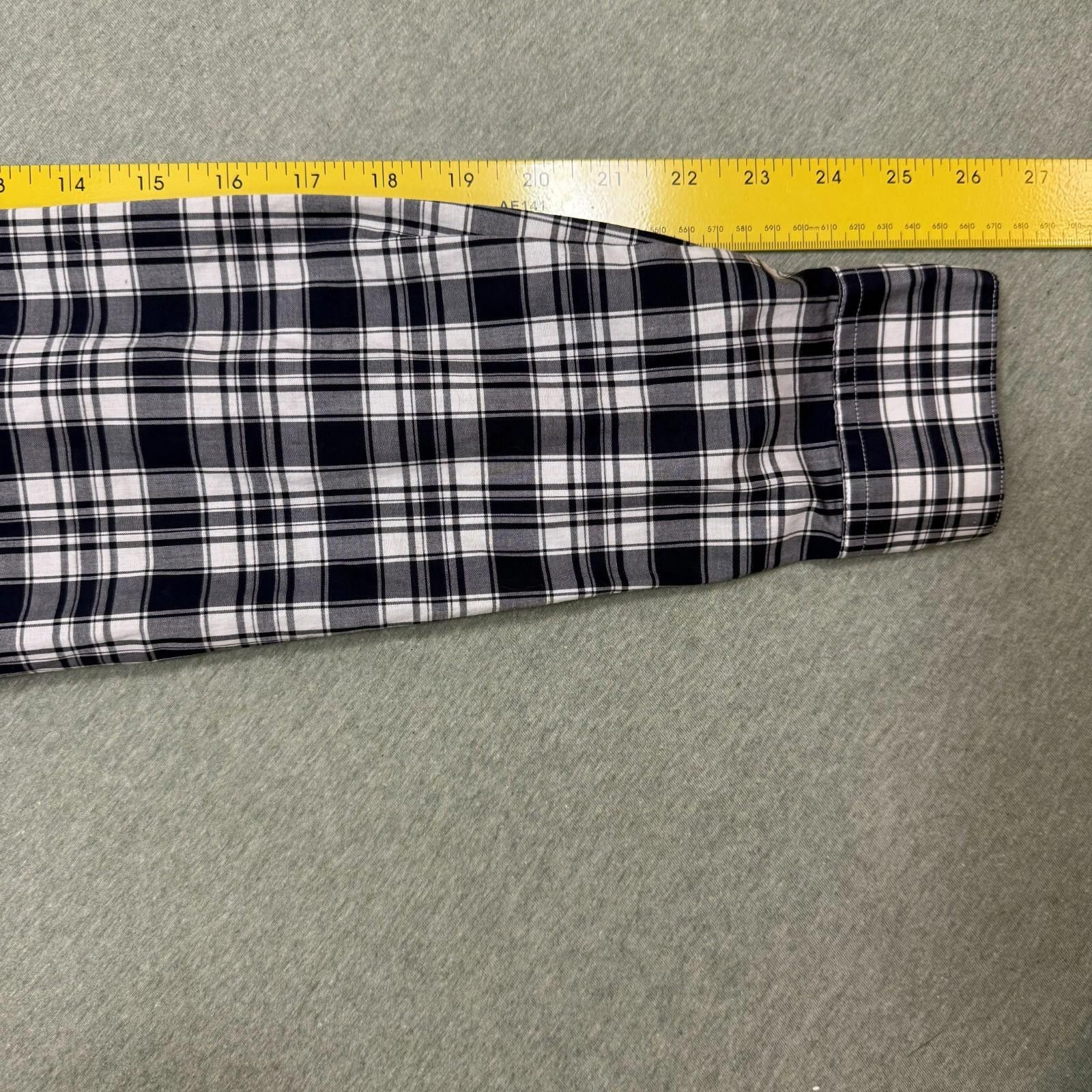 Theory Theory Men's Large Button Up Dress Shirt Plaid Pattern Size US L / EU 52-54 / 3 - 5 Thumbnail