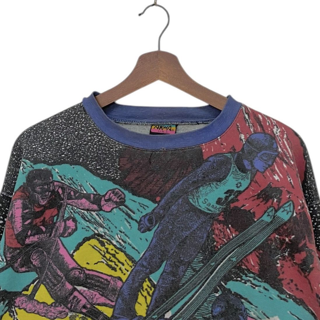 Vintage Vintage Brand Akwa Made In Usa Sweatshirt 1990s Size US M / EU 48-50 / 2 - 7 Thumbnail