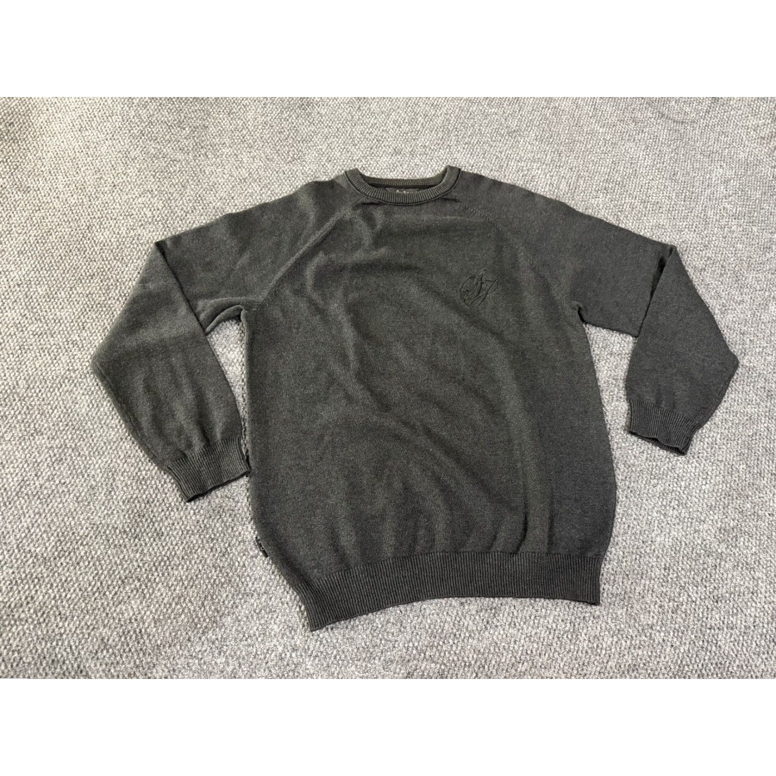Sean John Sean John Sweater Mens 2XL Gray Crewneck Pullover Knit Embroidered Logo HipHop Sweatshirt Size US XXL / EU 58 / 5 - 2 Thumbnail