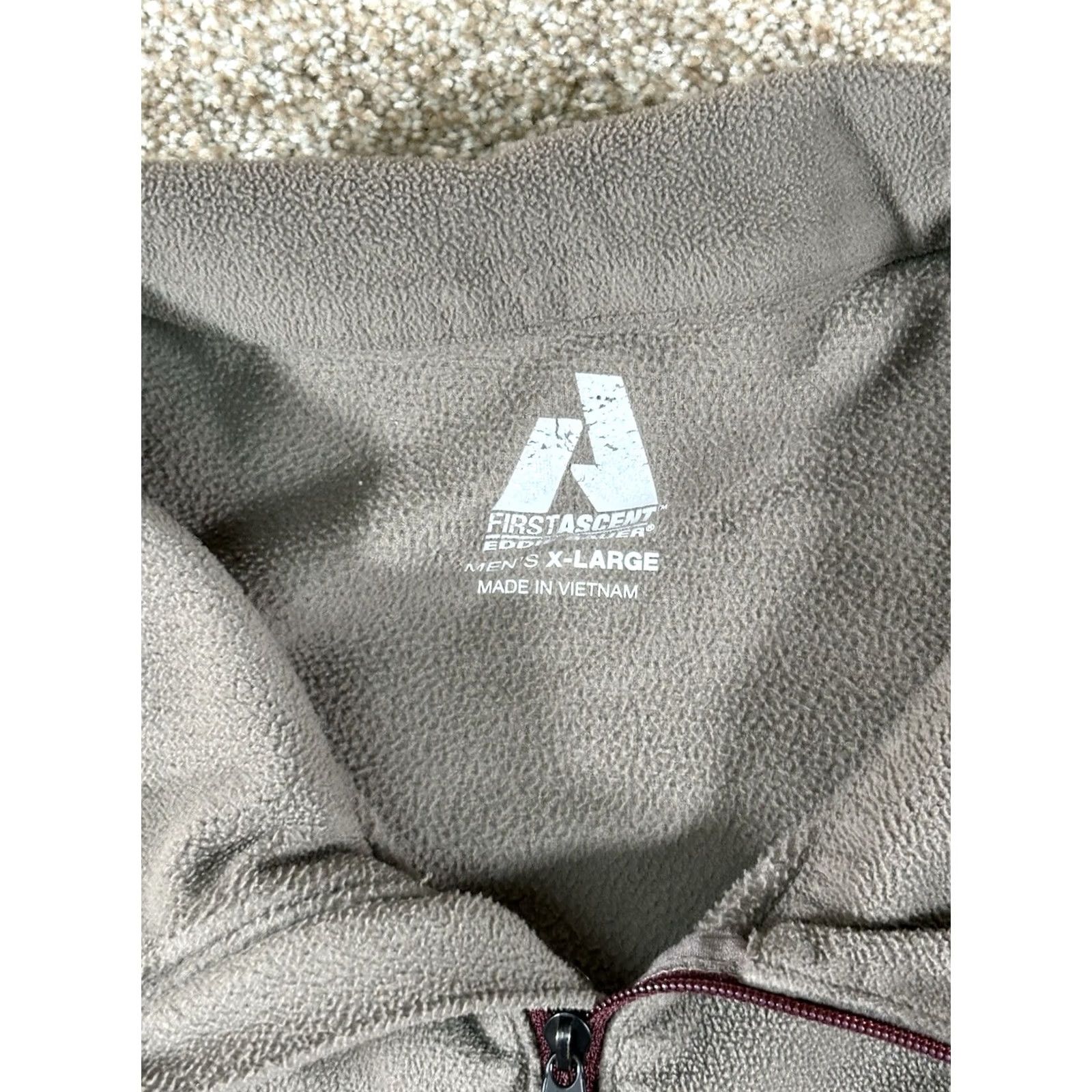 Eddie Bauer Eddie Bauer First Ascent Polartec Quarter Zip Fleece Mens XL Brown Pullover 1/4 Zip Outdoor Hiking Fashion Sweatshirt Size US XL / EU 56 / 4 - 3 Thumbnail