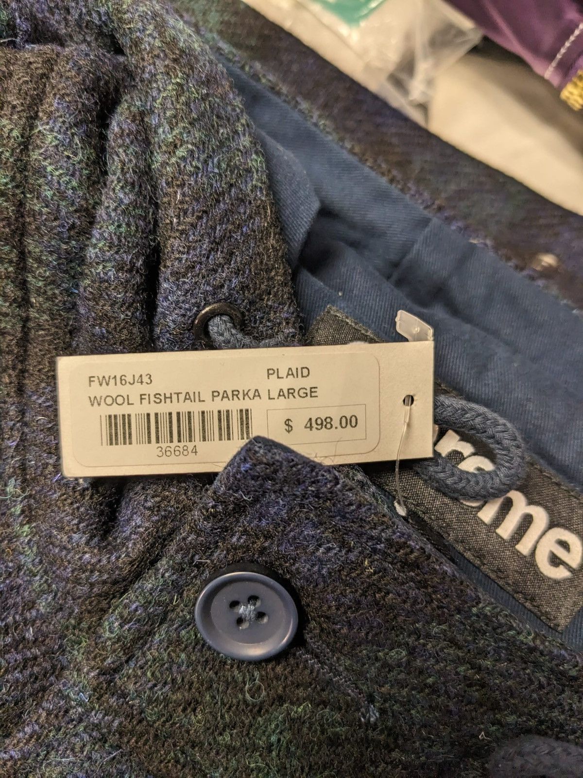 Supreme FW16 SUPREME WOOL FISHTAIL PARKA JACKET Size US L / EU 52-54 / 3 - 12 Thumbnail