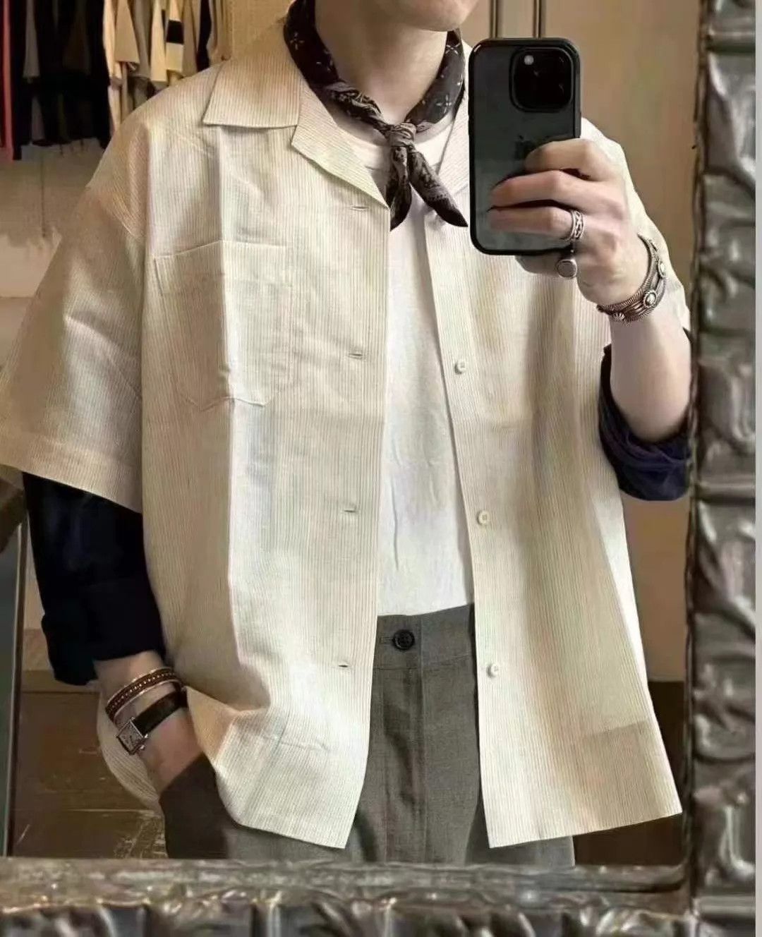 Visvim VISVIM 23SS COPA SHIRT S/S SANTOME IVORY 3 Oversized Size US L / EU 52-54 / 3 - 8 Thumbnail