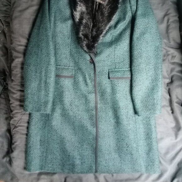 Banana Republic NWT Banana Republic Trench Pea Coat Wool Fur Collar Size US L / EU 52-54 / 3 - 3 Thumbnail