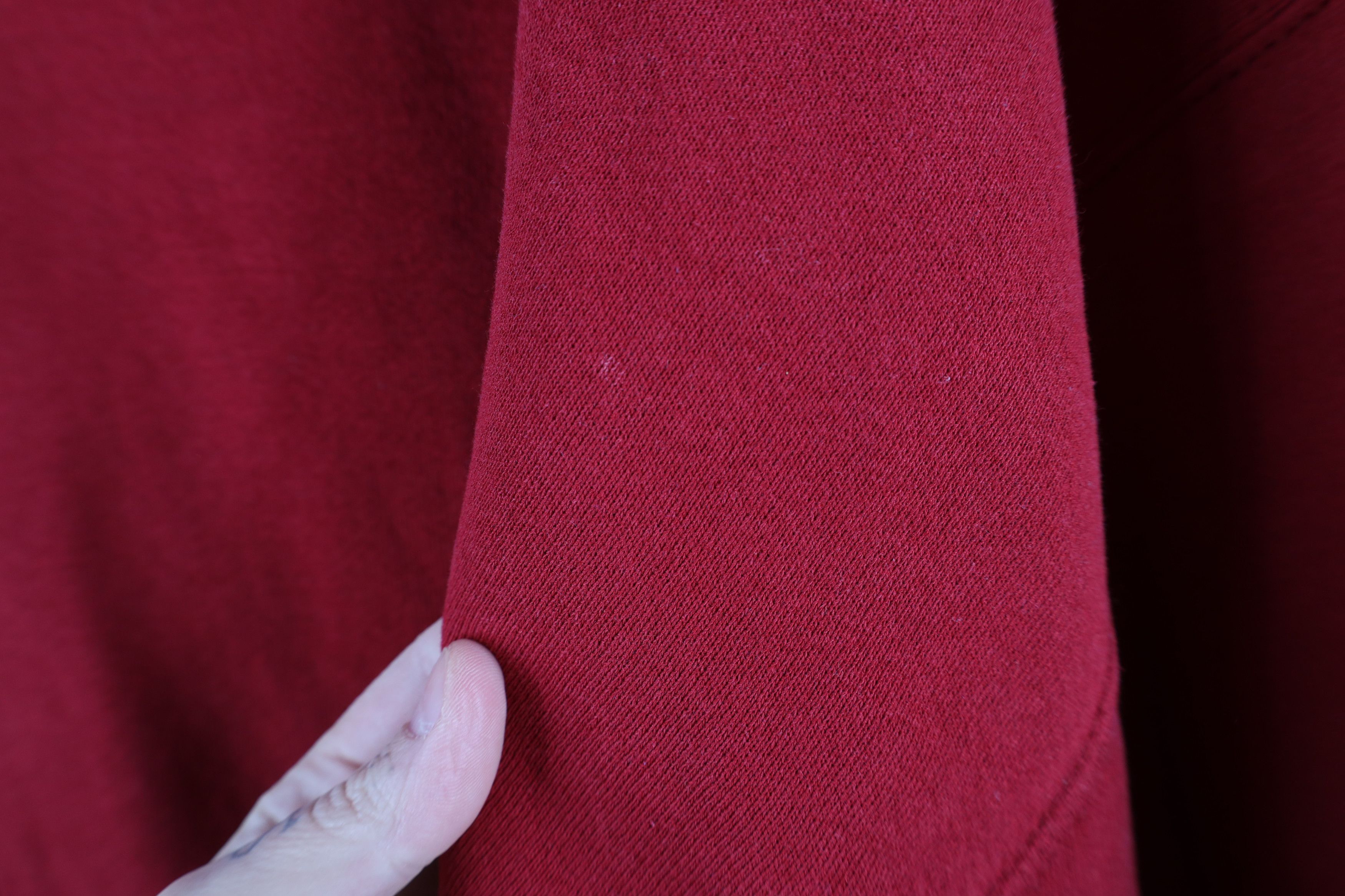 Russell Athletic × Vintage Vintage 90s Russell Athletic Blank Crewneck Sweatshirt Red Size US XXL / EU 58 / 5 - 6 Thumbnail