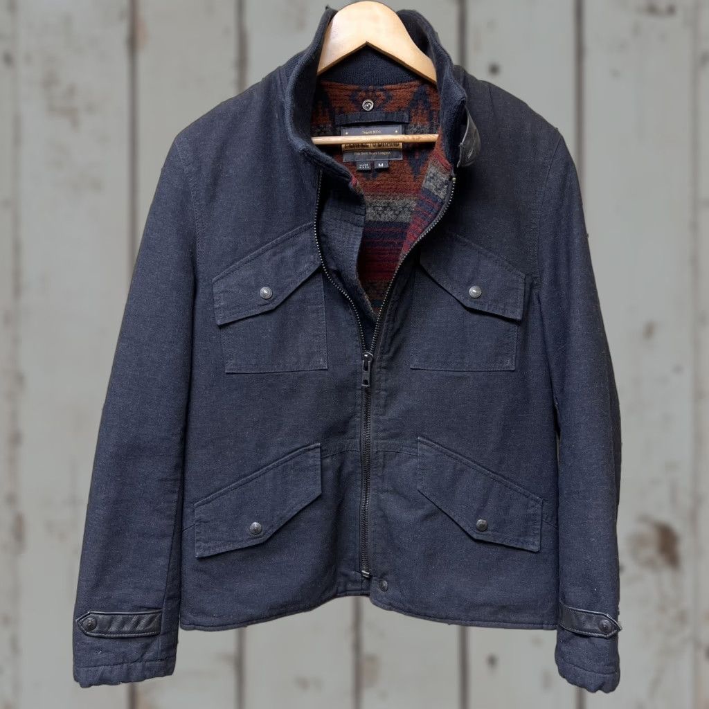 Schott VINTAGE Schott NYC Cone Denim Perfecto Woolrich Aztec Wool Zip Jacket M Size US M / EU 48-50 / 2 - 1 Thumbnail