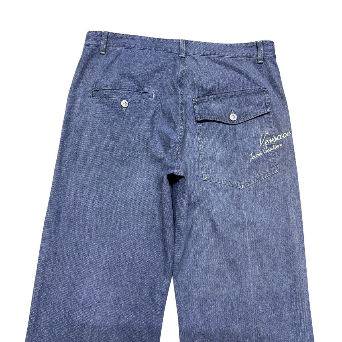 Versace Jeans Couture Versace Embroidery Denim Baggy Jeans Size US 36 / EU 52 - 10 Thumbnail