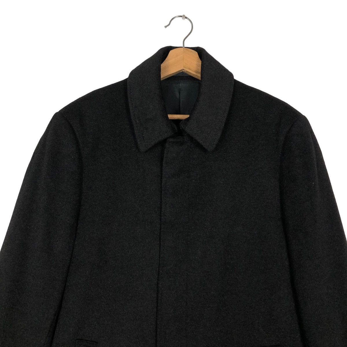 Japanese Brand 🔥Vintage Long Jacket Rich Black Comme Ca Ism Issey Miyake Size US M / EU 48-50 / 2 - 2 Thumbnail