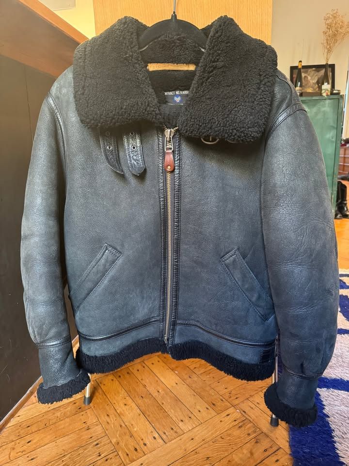 Vintage Vintage B-3 Shearling Aviator Bomber Jacket Size US S / EU 44-46 / 1 - 4 Thumbnail