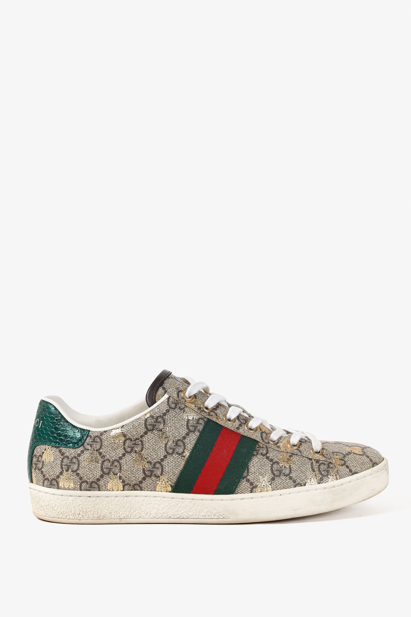 Gucci Gucci Ace GG Supreme Monogram Bee Sneakers Size US 7 / IT 37 - 1 Thumbnail