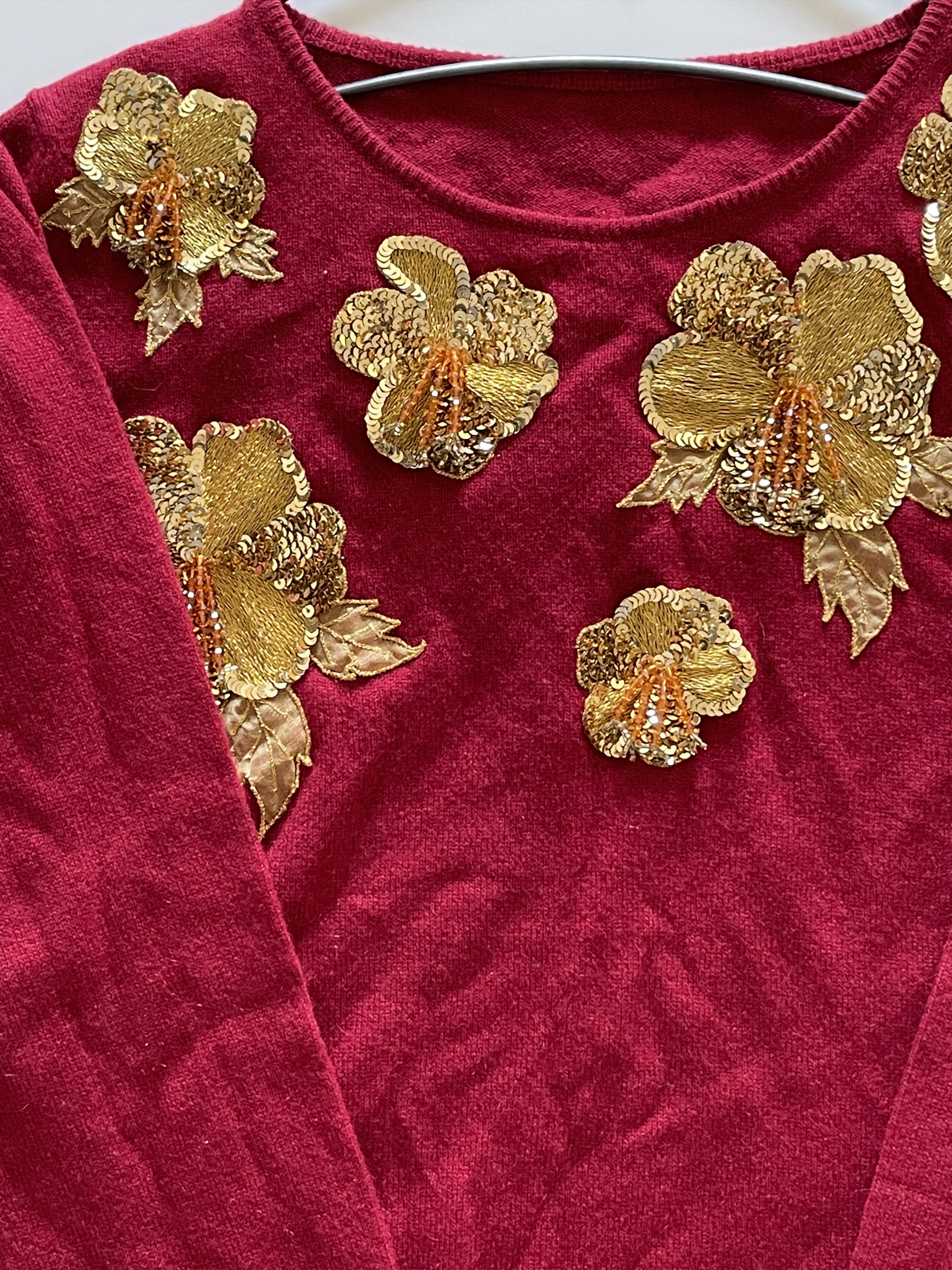 Lucien Pellat-Finet Lucien Pellat-Finet cashmere embroidered sweater Size XS / US 0-2 / IT 36-38 - 4 Thumbnail