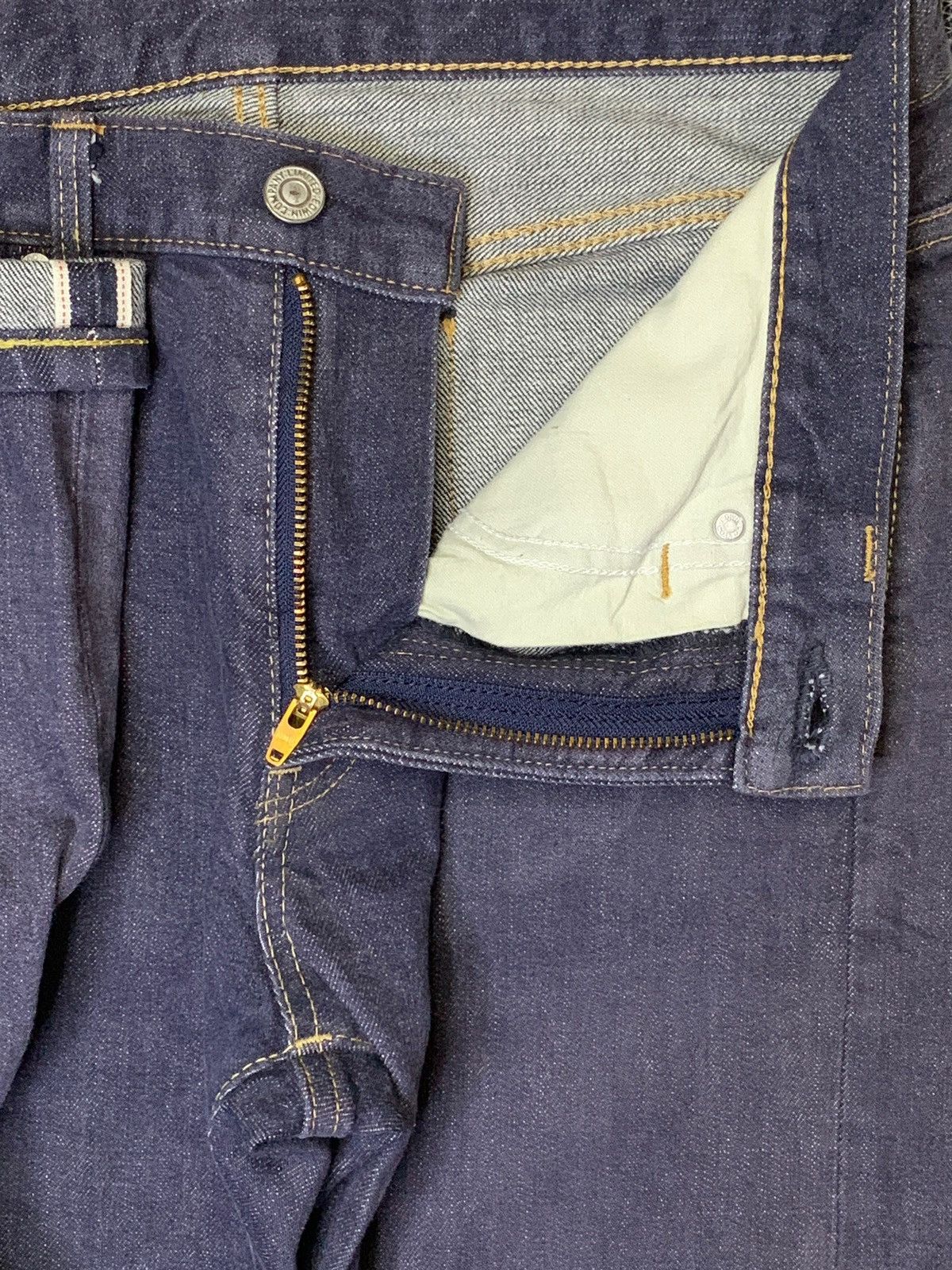 Edwin Vintage Japanese Edwin Raw Denim Selvedge Jeans Size US 31 - 10 Thumbnail