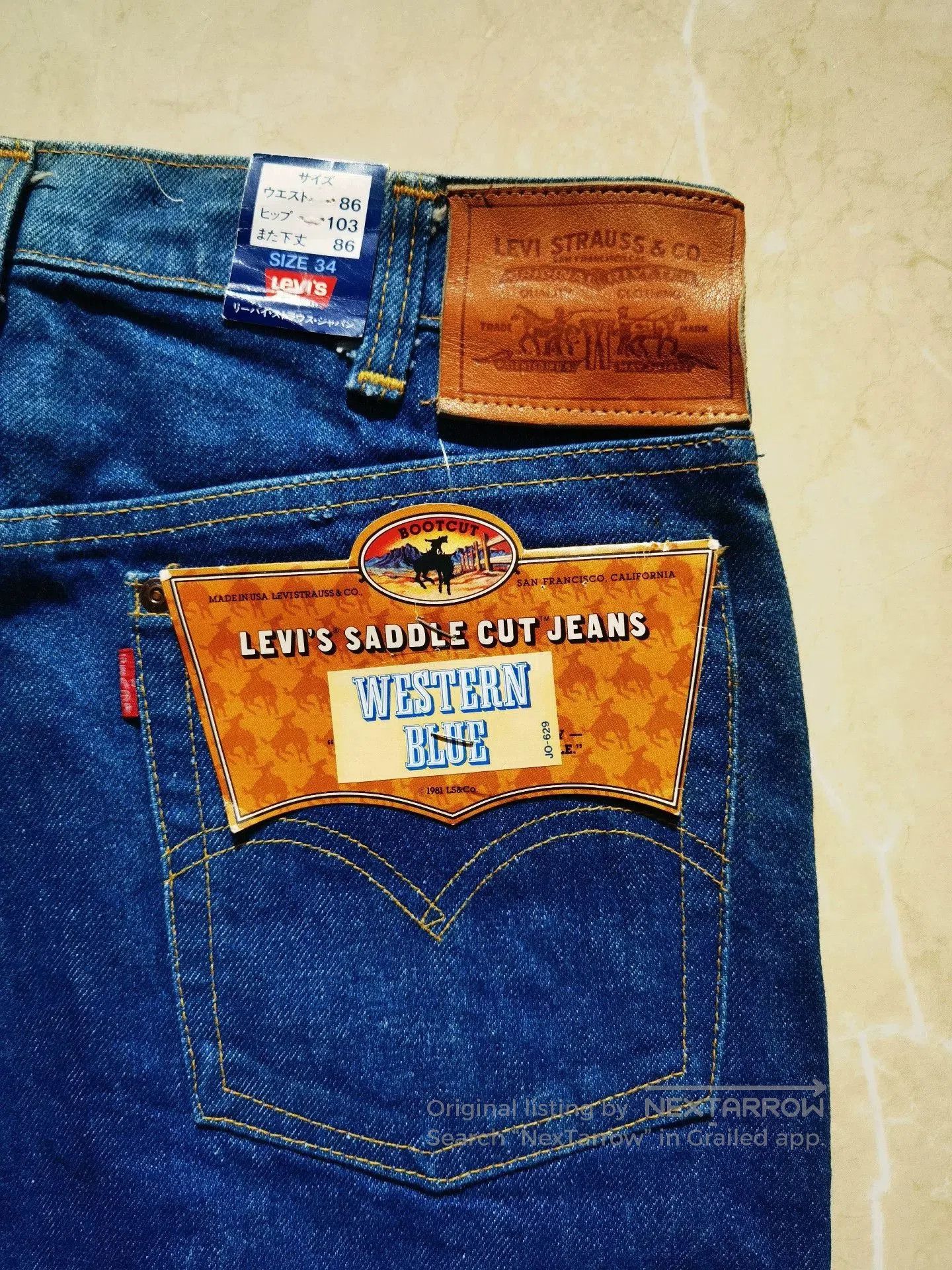 Levi's Vintage Levi's 515 Bootcut Western Blue. Size 33" - 1 Thumbnail