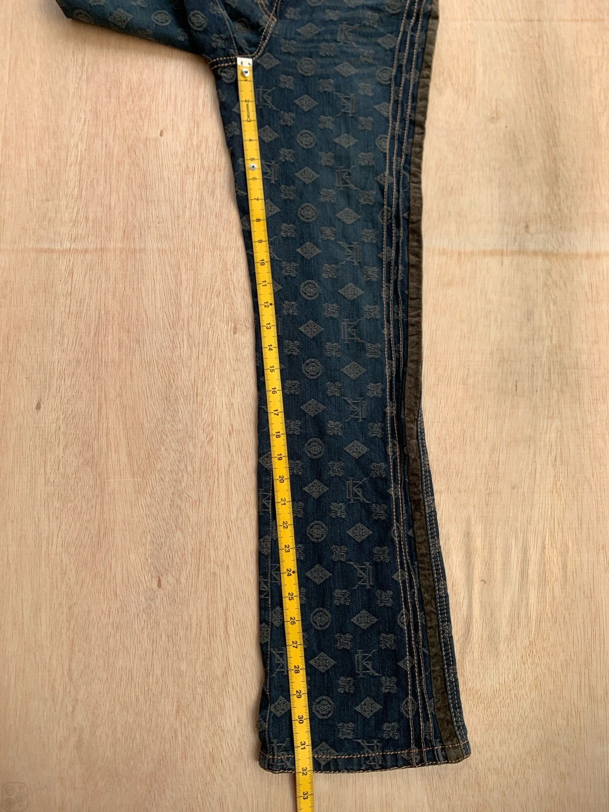 Hysteric Glamour × Japanese Brand Vintage Monogram Flare Bootcut Pants Size US 28 / EU 44 - 13 Thumbnail