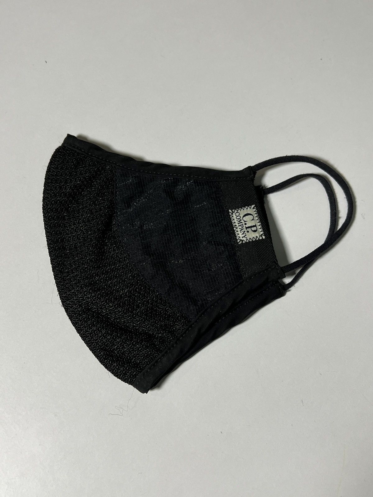 C.P. Company C.P. COMPANY JAPANESE MESH FACE BLACK J-MESH KNIT DRILL Size ONE SIZE - 3 Thumbnail