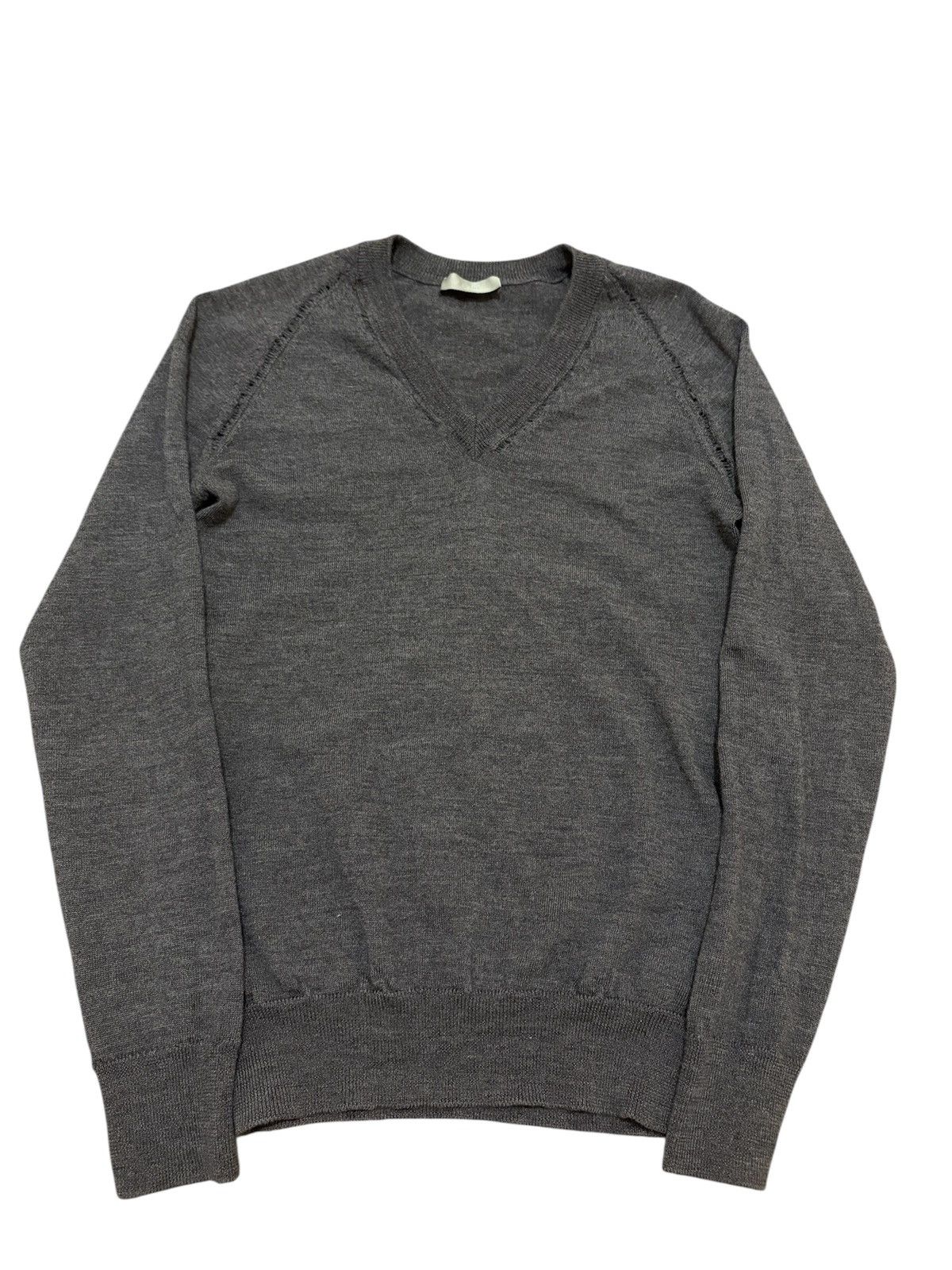Dior Dior Homme AW05 Distressed V-Neck Knit | Grailed