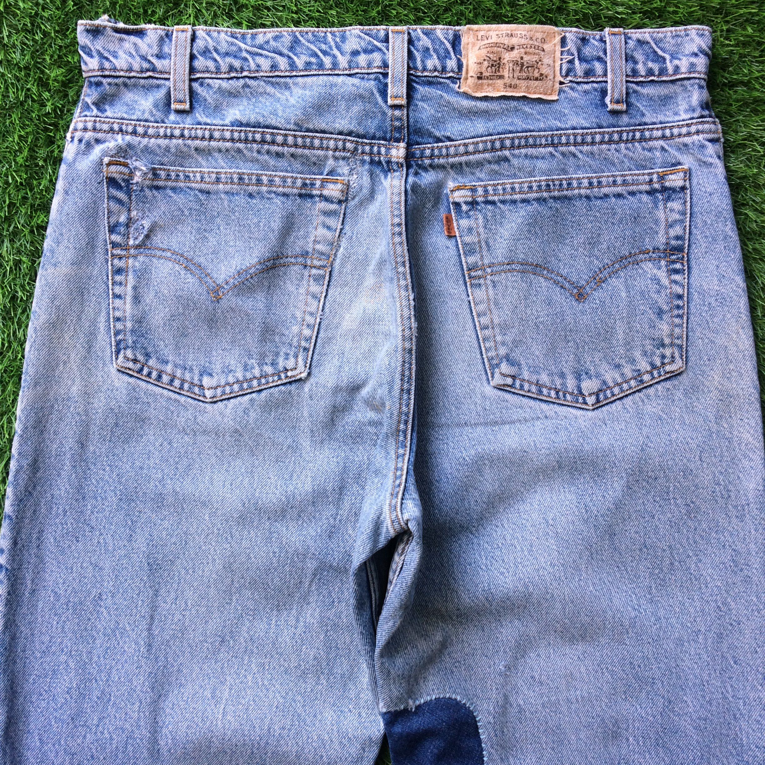 Jean Hippie Flare Los Angeles Patch Light Wash Levis #D-806 Size US 36 / EU 52 - 4 Thumbnail