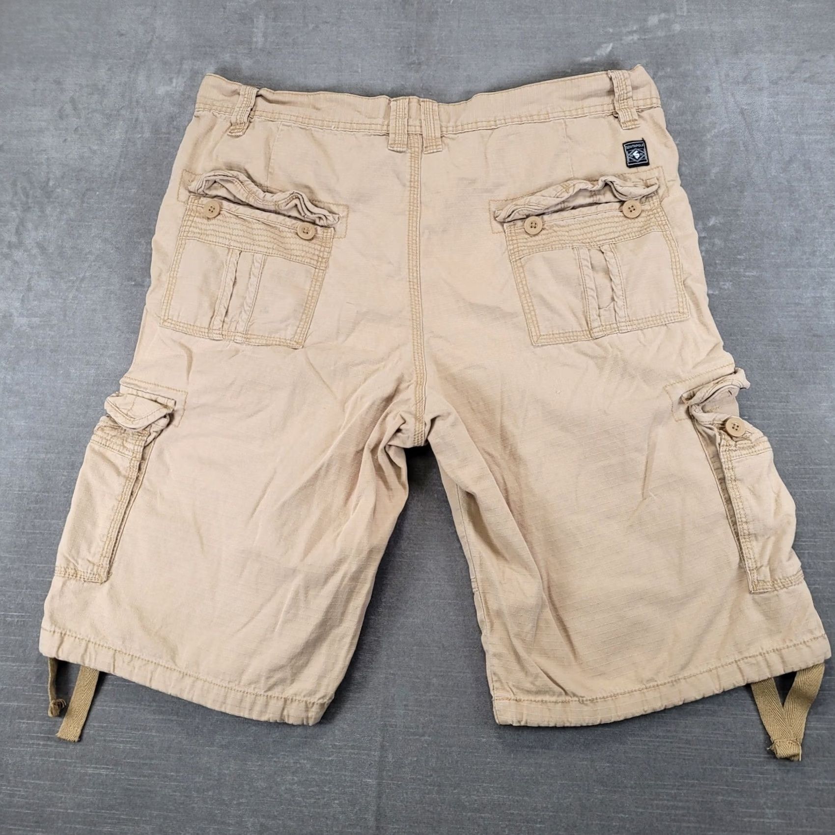 Southpole Southpole Mens 36 Khaki Tan Ripstop Cargo Shorts Y2K Authentic Collection Size US 36 / EU 52 - 3 Thumbnail