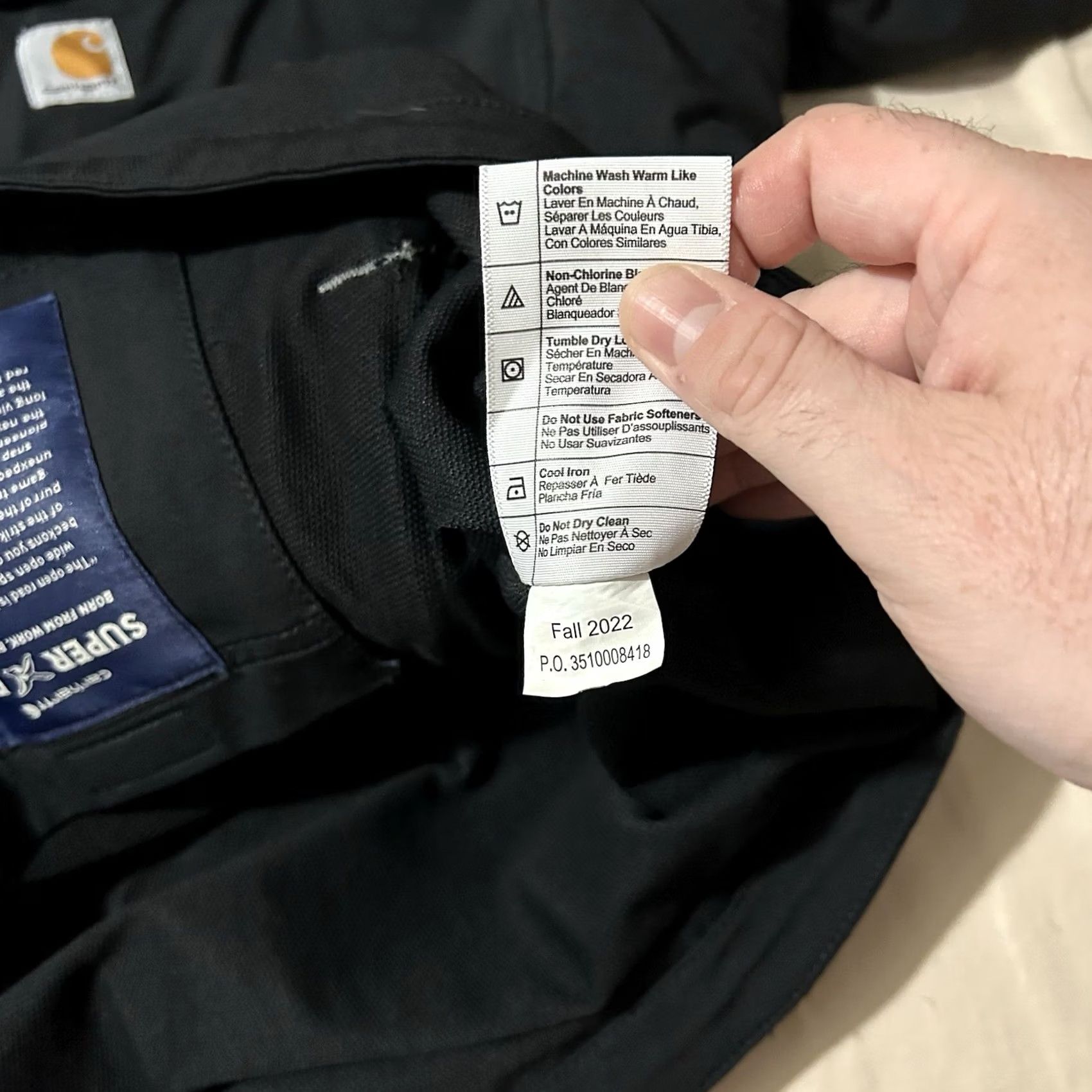 Carhartt Carhartt Jacket Men’s 2XL Black Rain Defender Super Dux Relaxed Fit Size US XXL / EU 58 / 5 - 5 Thumbnail
