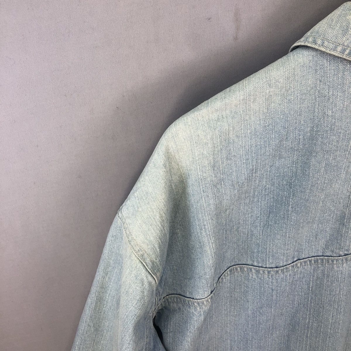 Japan Streetwear Distressed Faded Denim Jacket