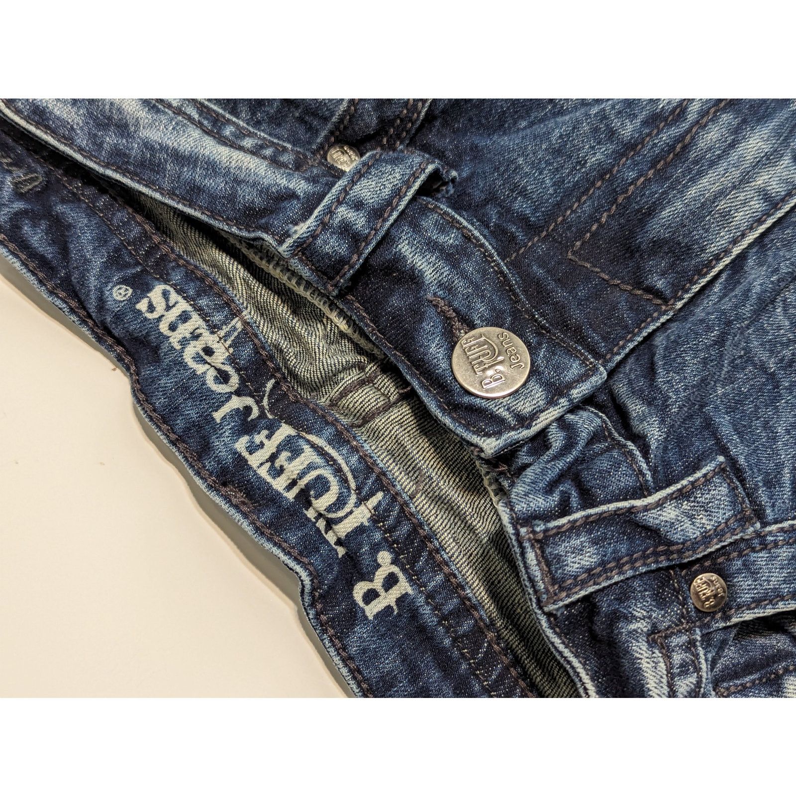 Other B Tuff Western Jeans Overdrive Stitching Medium Wash Rugged Size US 32 / EU 48 - 3 Thumbnail