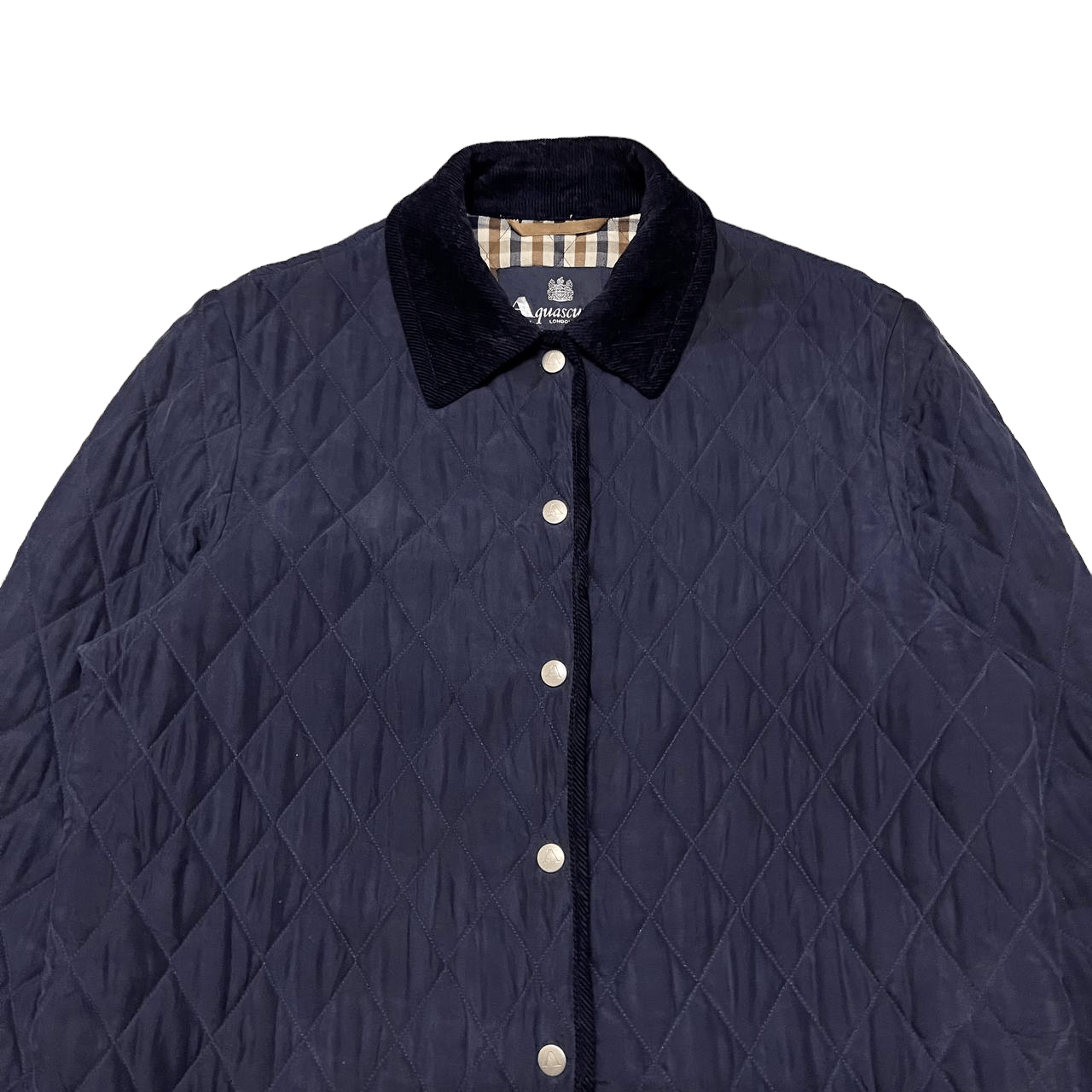 Aquascutum Vintage Aquascutum London Quilted Silk Jacket Corduroy Size US M / EU 48-50 / 2 - 3 Thumbnail
