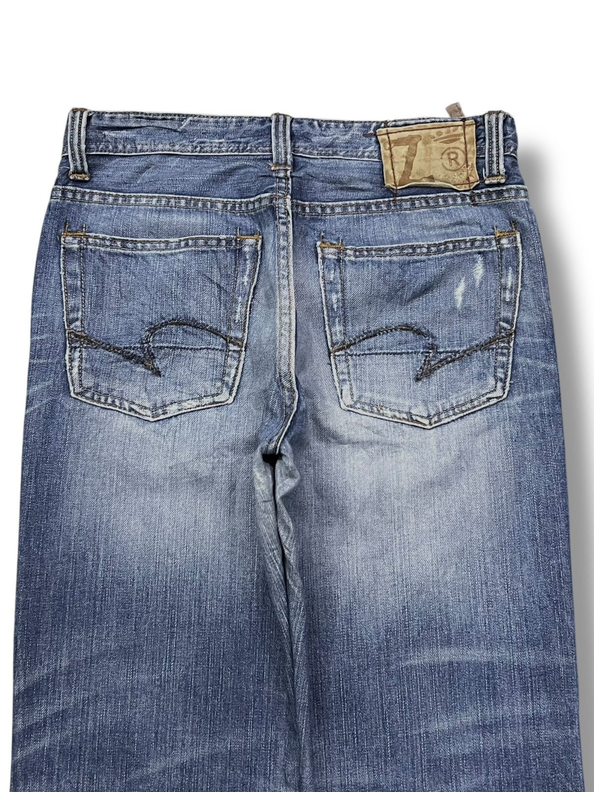 Japanese Brand Vintage Z-Brand - Faded Wash, Distressed Denim Size US 32 / EU 48 - 5 Thumbnail