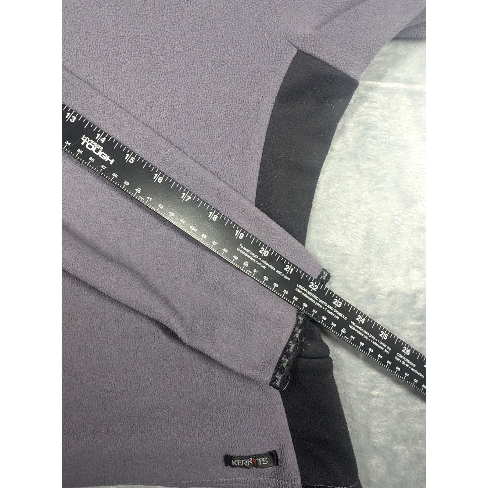 Vintage Kerrits Fleece Pullover Womens Large Gray 1/4 Zip Mock Neck Equestrian Riding Pullover Sweatshirt Size L / US 10 / IT 46 - 4 Thumbnail