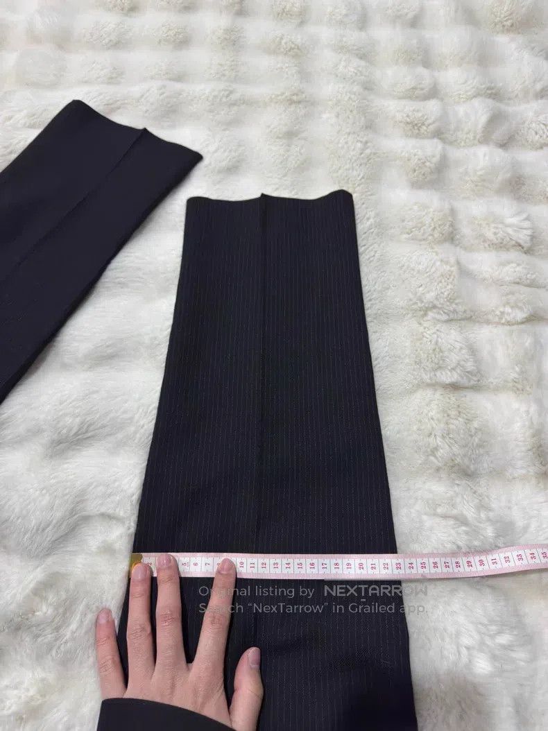 Saint Laurent Paris Saint Laurent Paris Ultra Fine Stripe Flannel Trousers Size US 34 / EU 50 - 9 Thumbnail