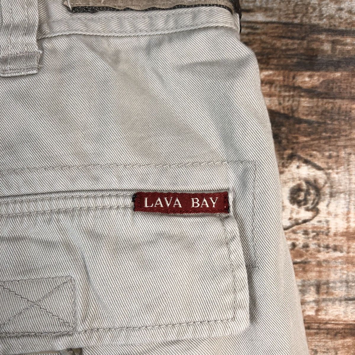 Japanese Brand Lava Bay Cream Cargo Multipocket Pants #A2539 Size US 35 - 21 Thumbnail