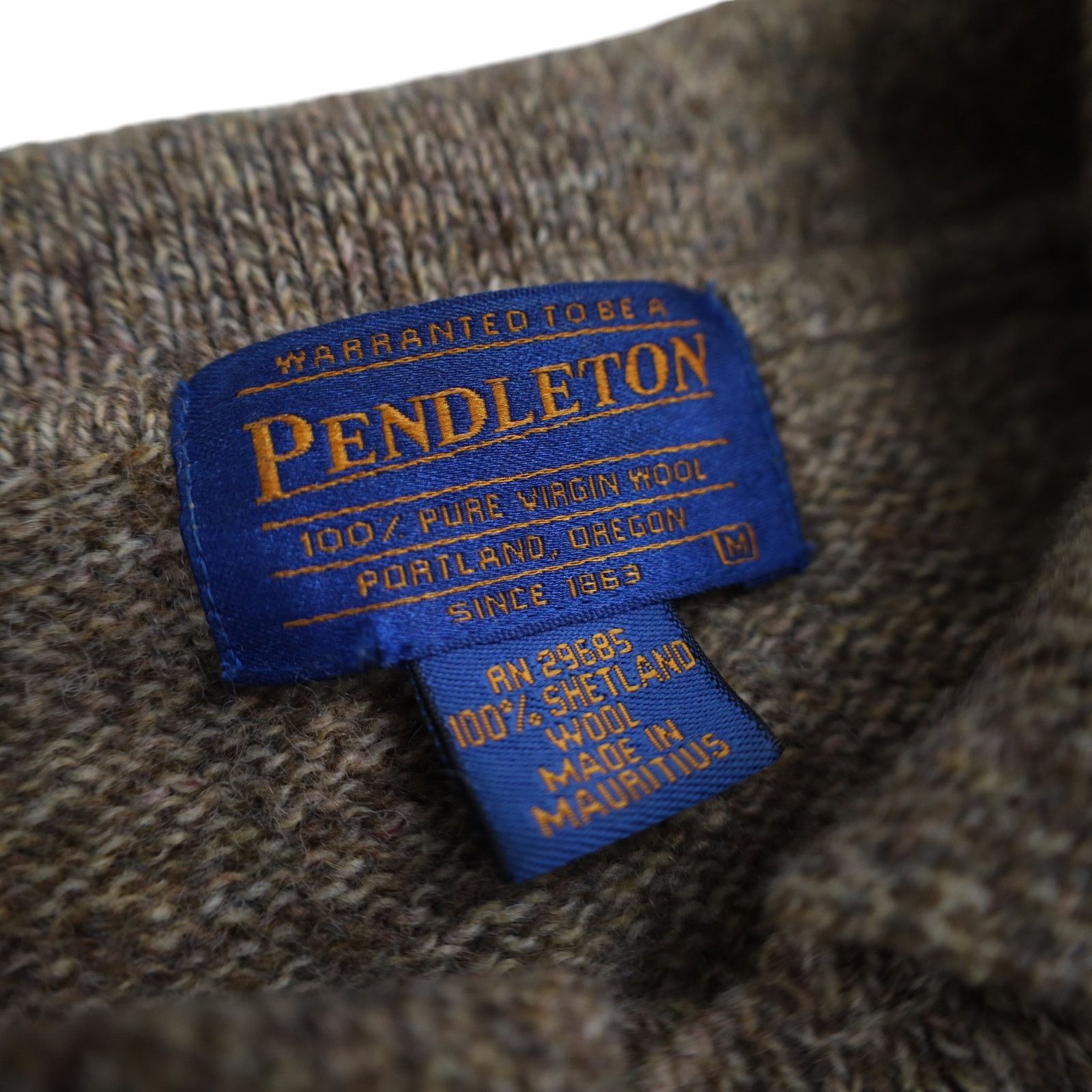 Pendleton Pendleton %100 Shetland Wool Knit Sweater Size US M / EU 48-50 / 2 - 7 Thumbnail