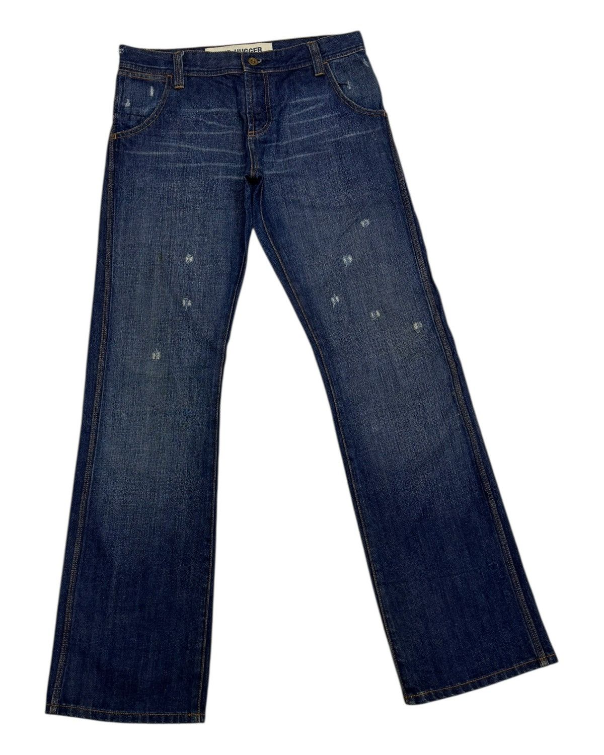 Japanese Brand × Kapital × Le Grande Bleu (L.G.B.) Flare Jeans Hip Hugger Gap Blue Distressed Denim Jeans Size US 32 / EU 48 - 3 Thumbnail