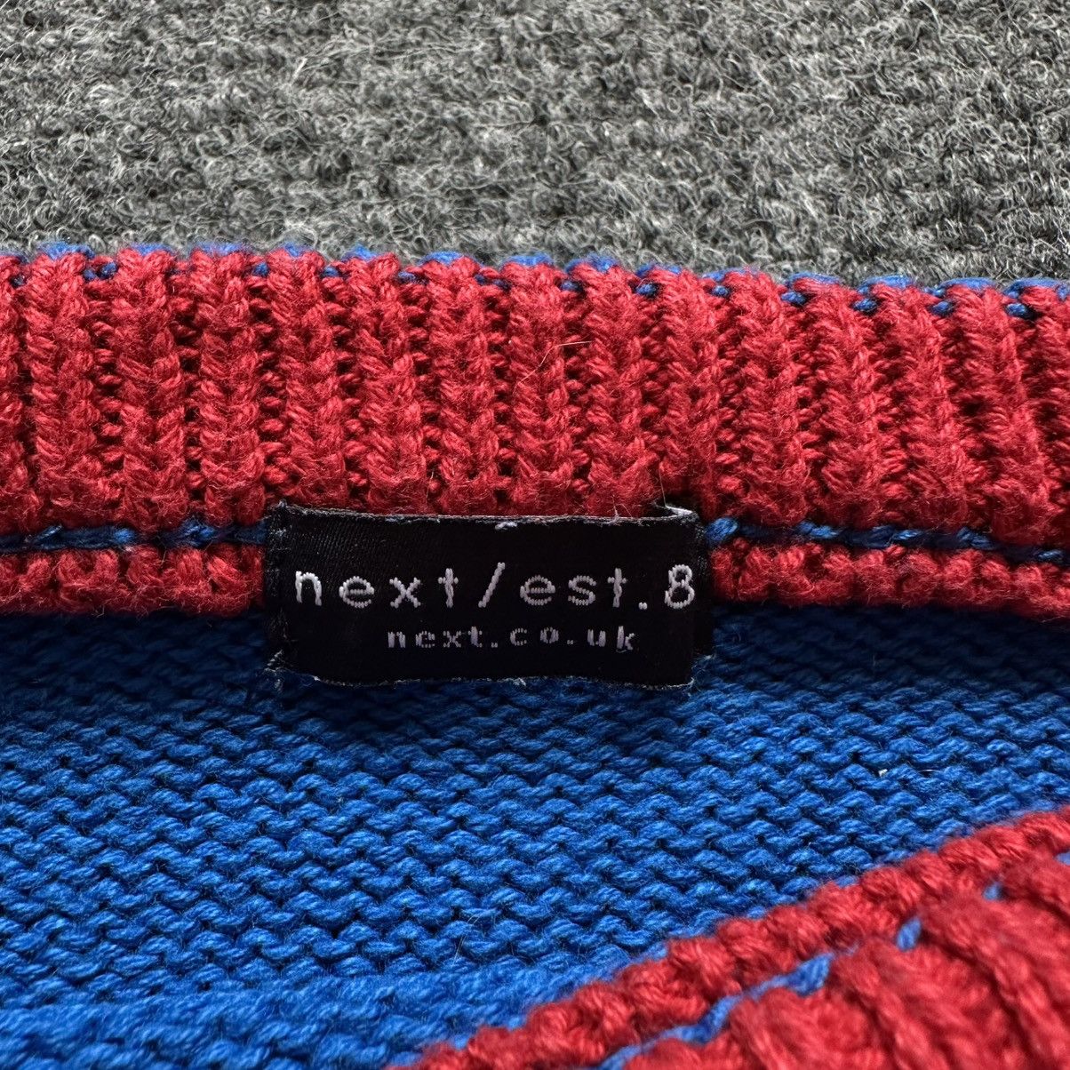 NEXT VTG Kids Knit Sweater Snowman 6-9 mounts Y2K Winter Happy Size US XXS / EU 40 - 11 Thumbnail