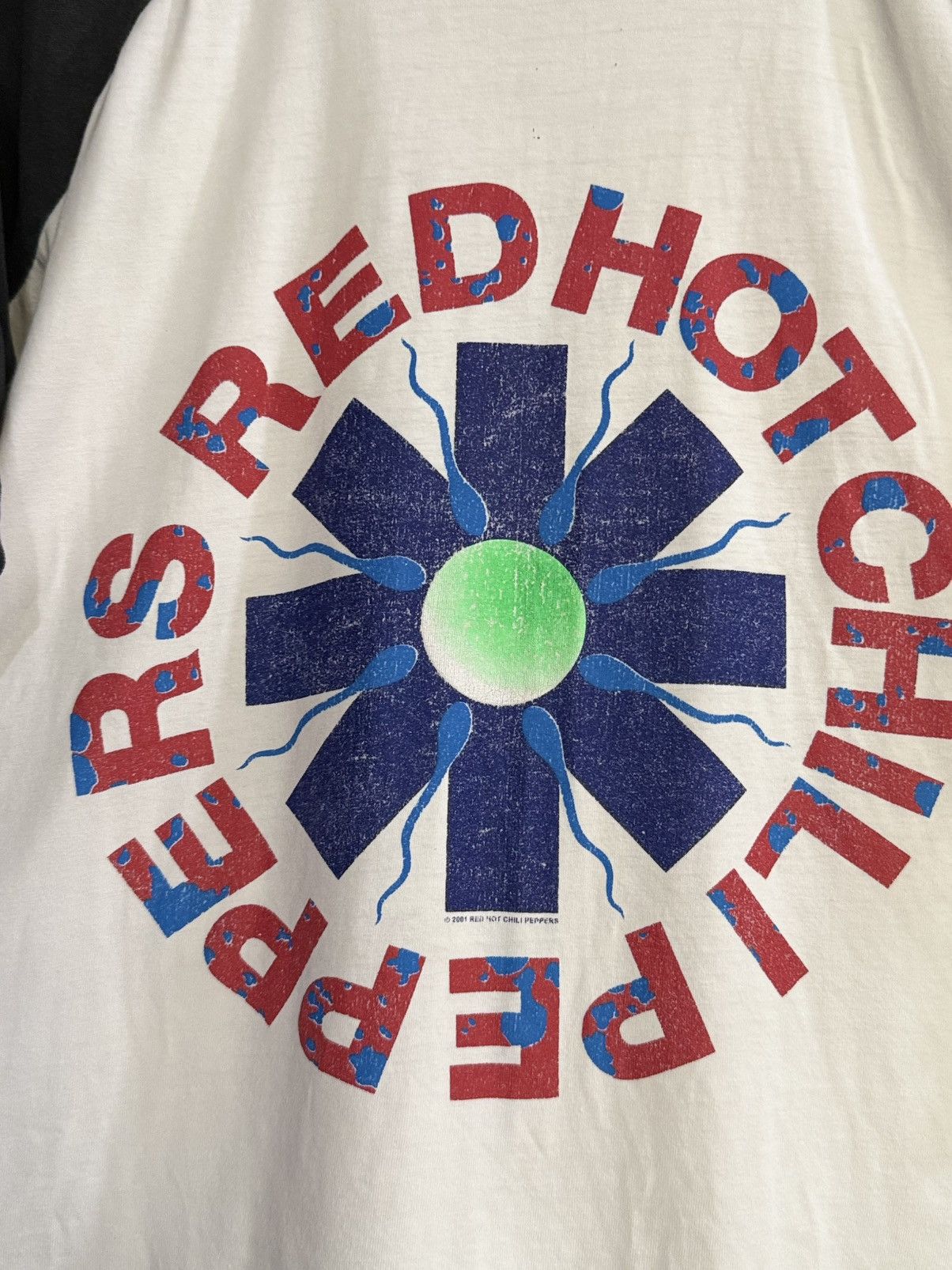 Band Tees Vintage 3q Red Hot Chili Peppers Boxy Sun Faded Tee Size US L / EU 52-54 / 3 - 3 Thumbnail